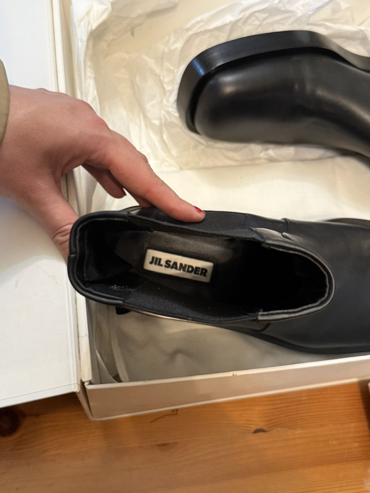 Jil Sander Brand New Jil Sander Chelsea Boots Size US 10.5 / EU 43-44 - 3 Thumbnail