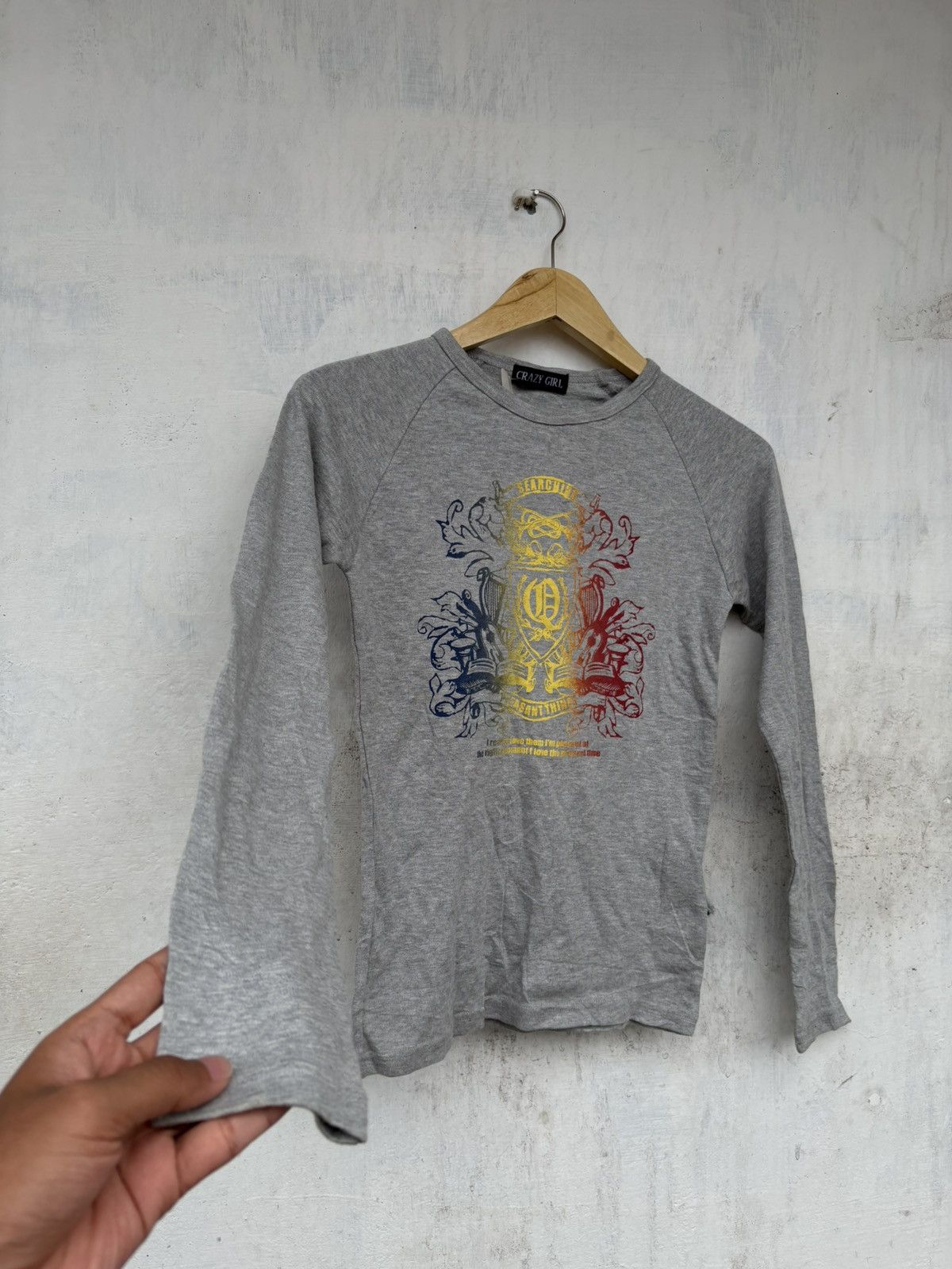 Japanese Brand Crazy Girl Poem Longsleeve Japanese Brand Size US S / EU 44-46 / 1 - 4 Thumbnail