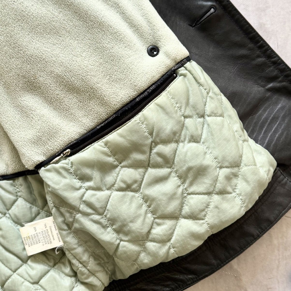Diesel Vintage 90s Diesel Double Breasted Coat Leather Y2K Jacket Size US L / EU 52-54 / 3 - 13 Thumbnail