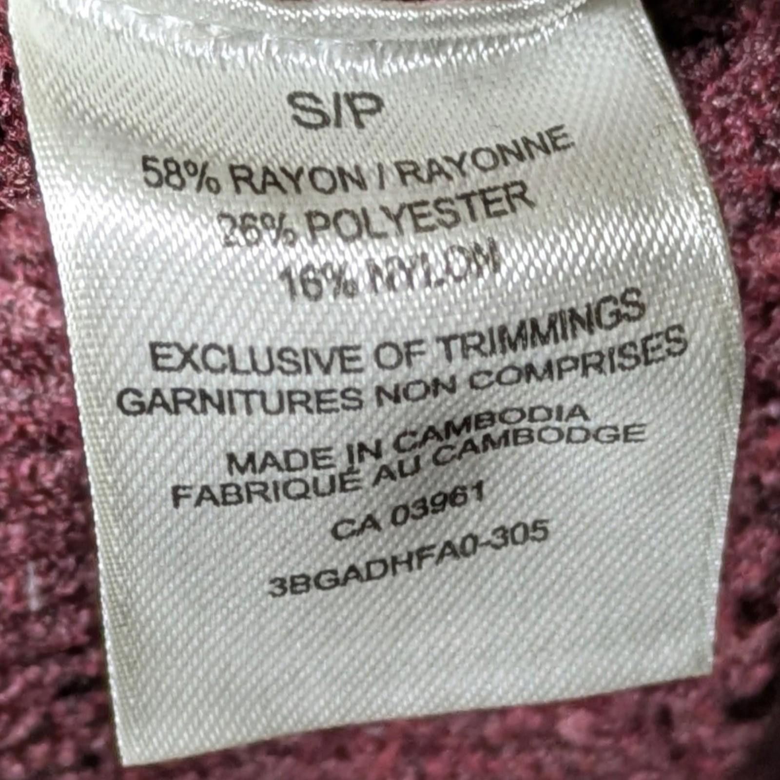 Denver Hayes Denver Hayes S/P Small Burgundy Knit Recycled Materials Size S / US 4 / IT 40 - 7 Thumbnail