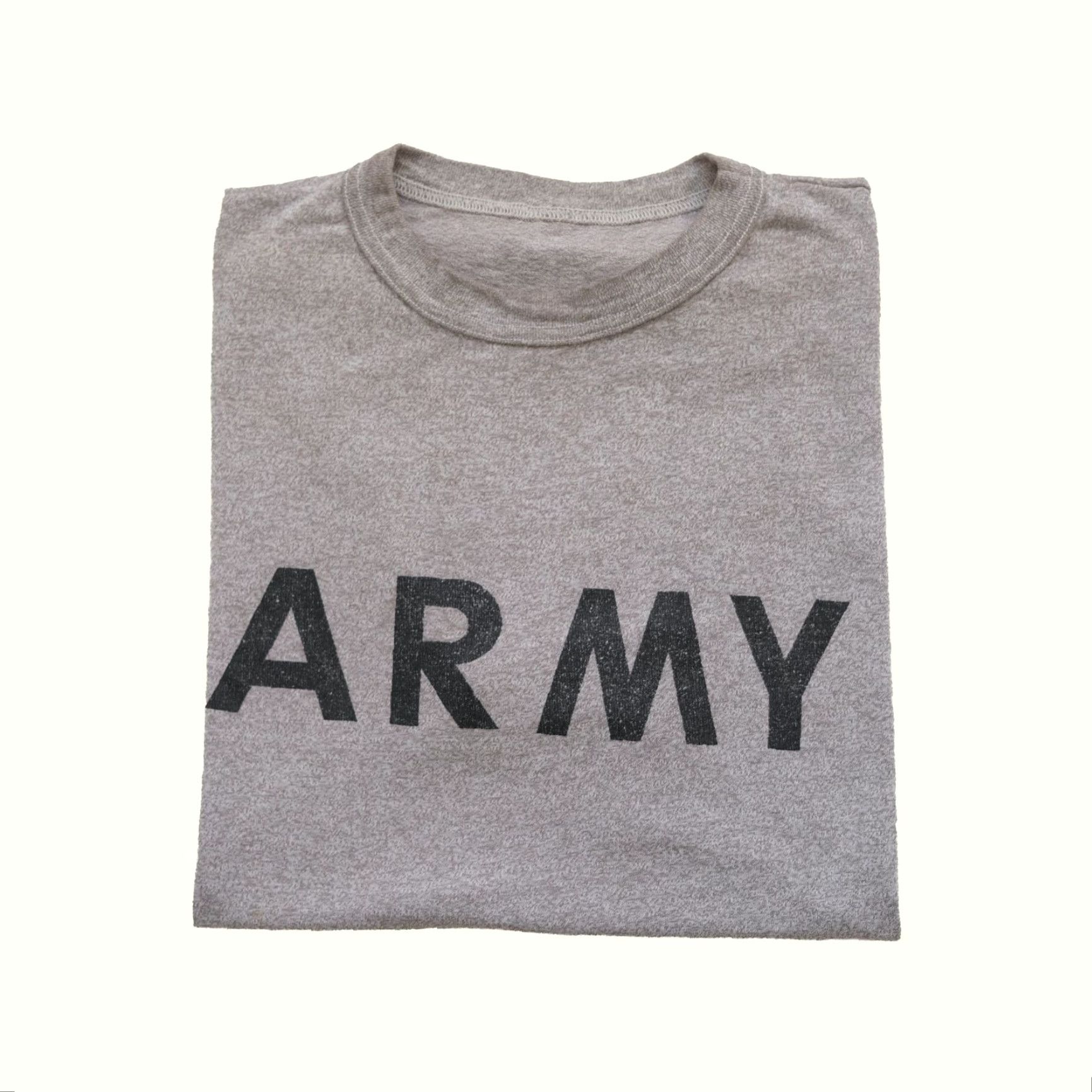 Champion VINTAGE CHAMPION T-Shirt Army VTG 80s Retro Single Stitch Graphic Gray SZ L Mens Size US L / EU 52-54 / 3 - 2 Thumbnail