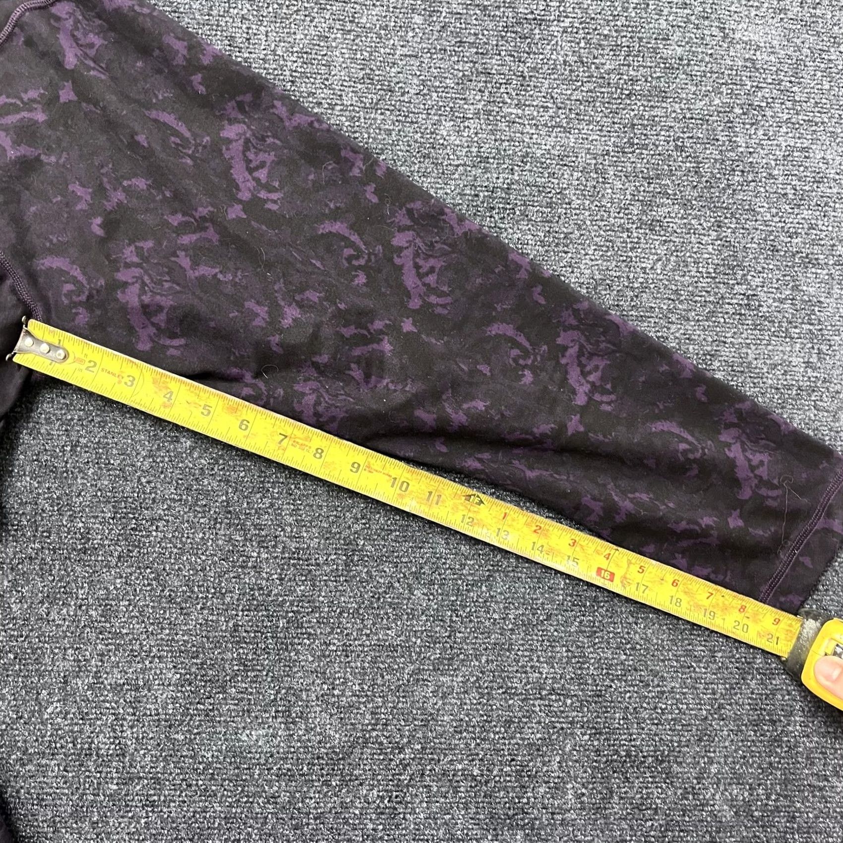 Lululemon Lululemon Crop Leggings Womens Small Purple Black Baroque Stripe High Rise Yoga Capris Size 28" / US 6 / IT 42 - 6 Thumbnail