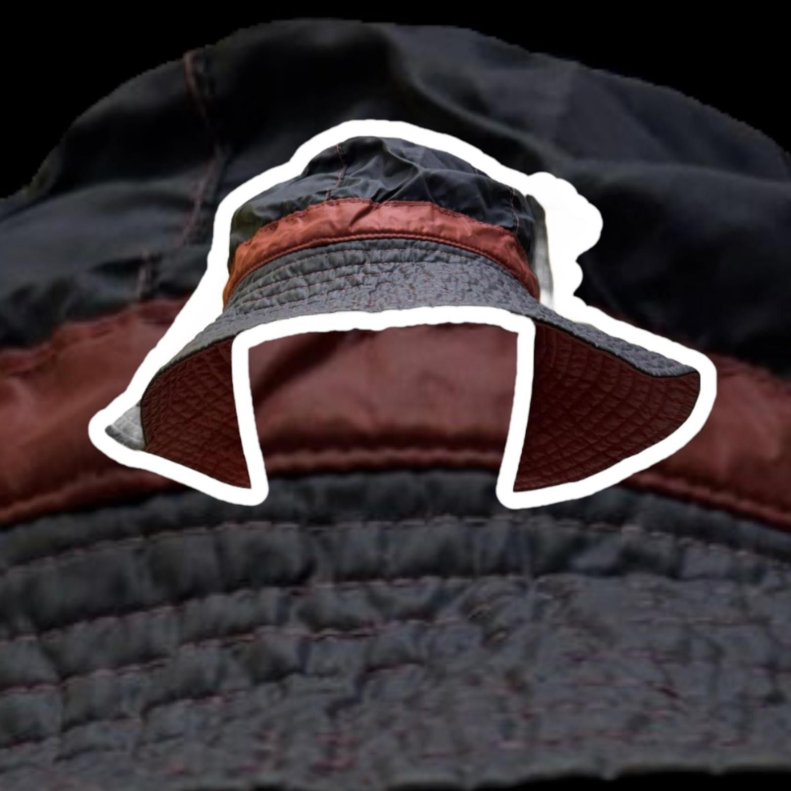 Designer Men's Colour Block Bucket Hat Size ONE SIZE - 1 Thumbnail