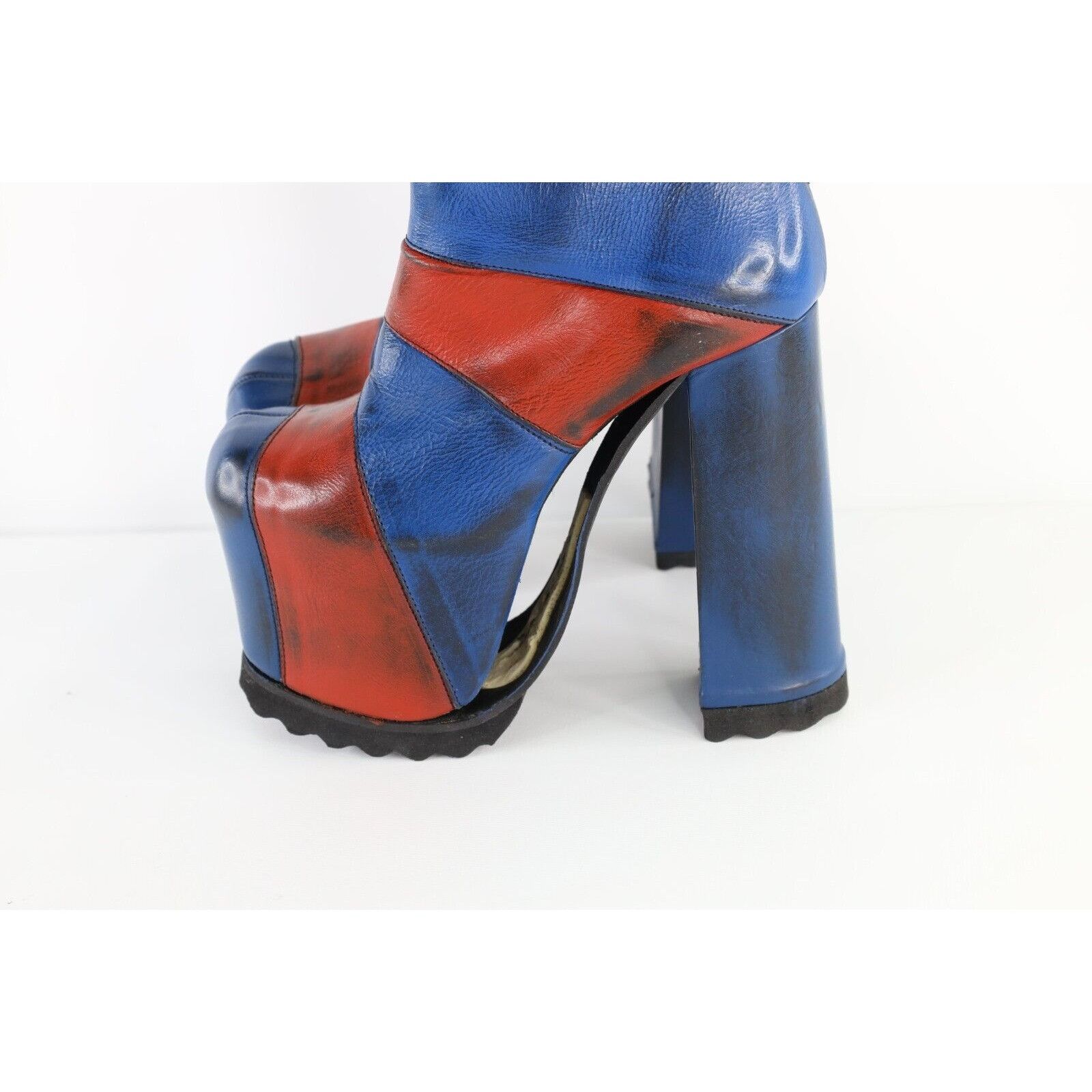 Vintage Vintage 90s Luichiny Leather Heel Platform Boots AS IS Size US 8 / IT 38 - 4 Thumbnail