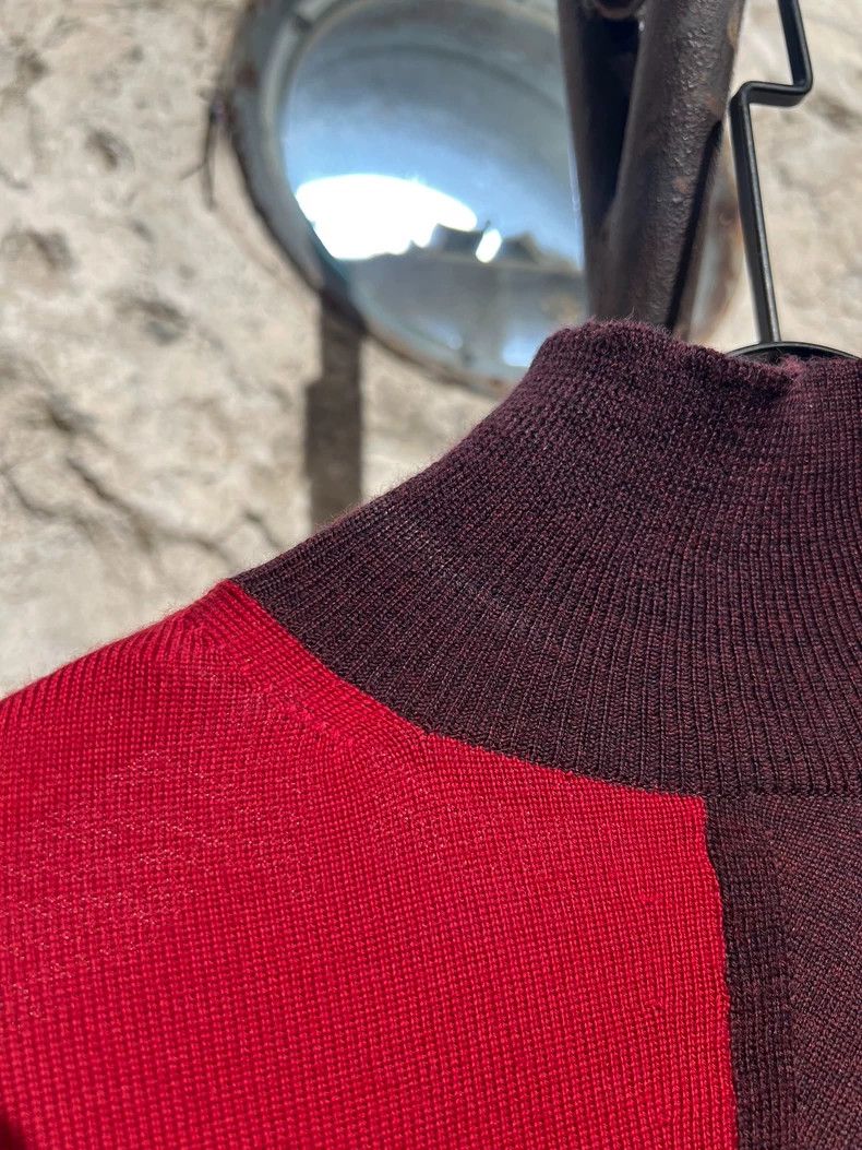Y's Y's Color-block irregular wool pullover Cape sweater Size US M / EU 48-50 / 2 - 9 Thumbnail