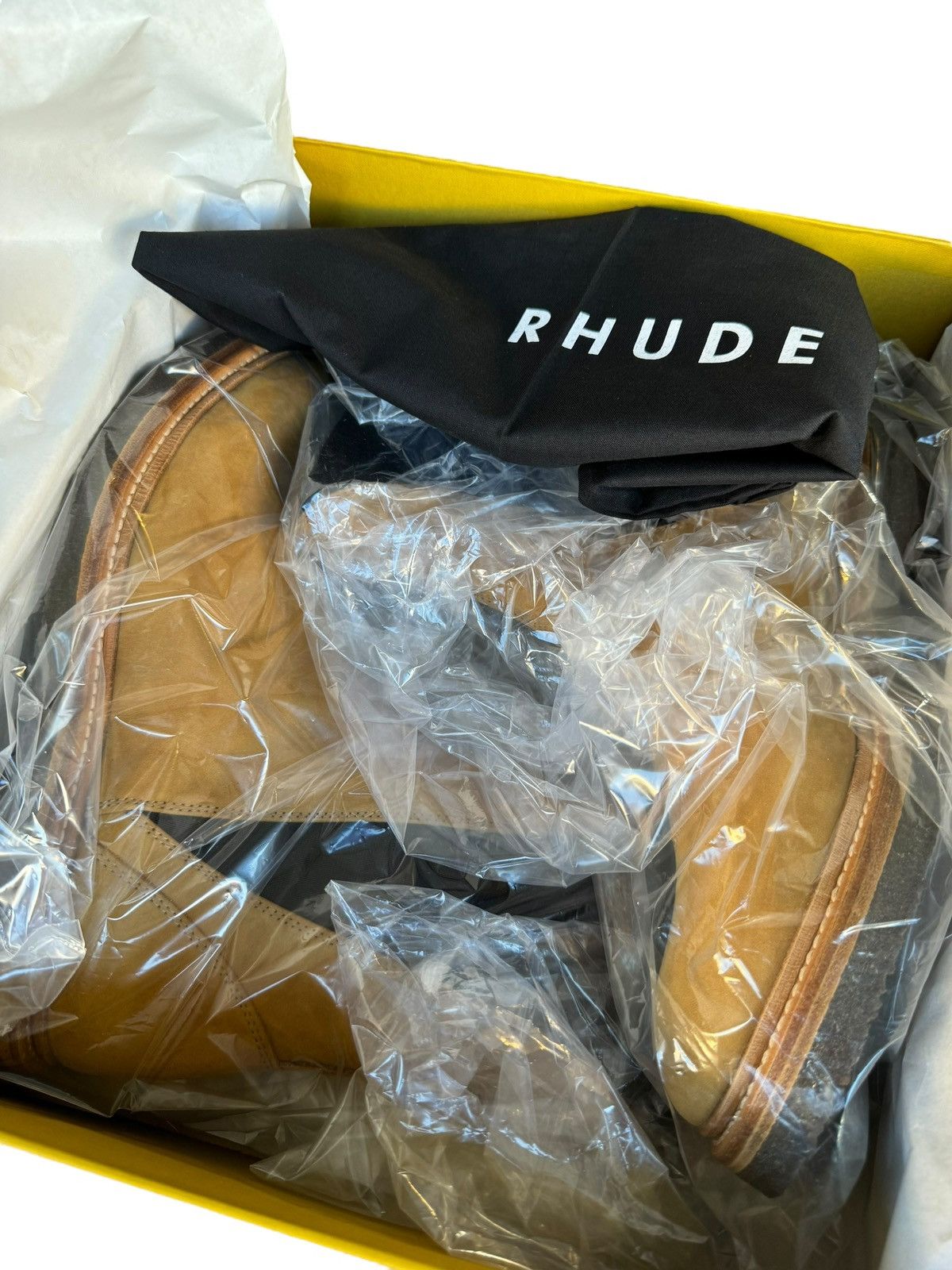 Rhude Unreleased 2020 Tan Mid Chelsea Suede Boot Size US 9 / EU 42 - 3 Thumbnail