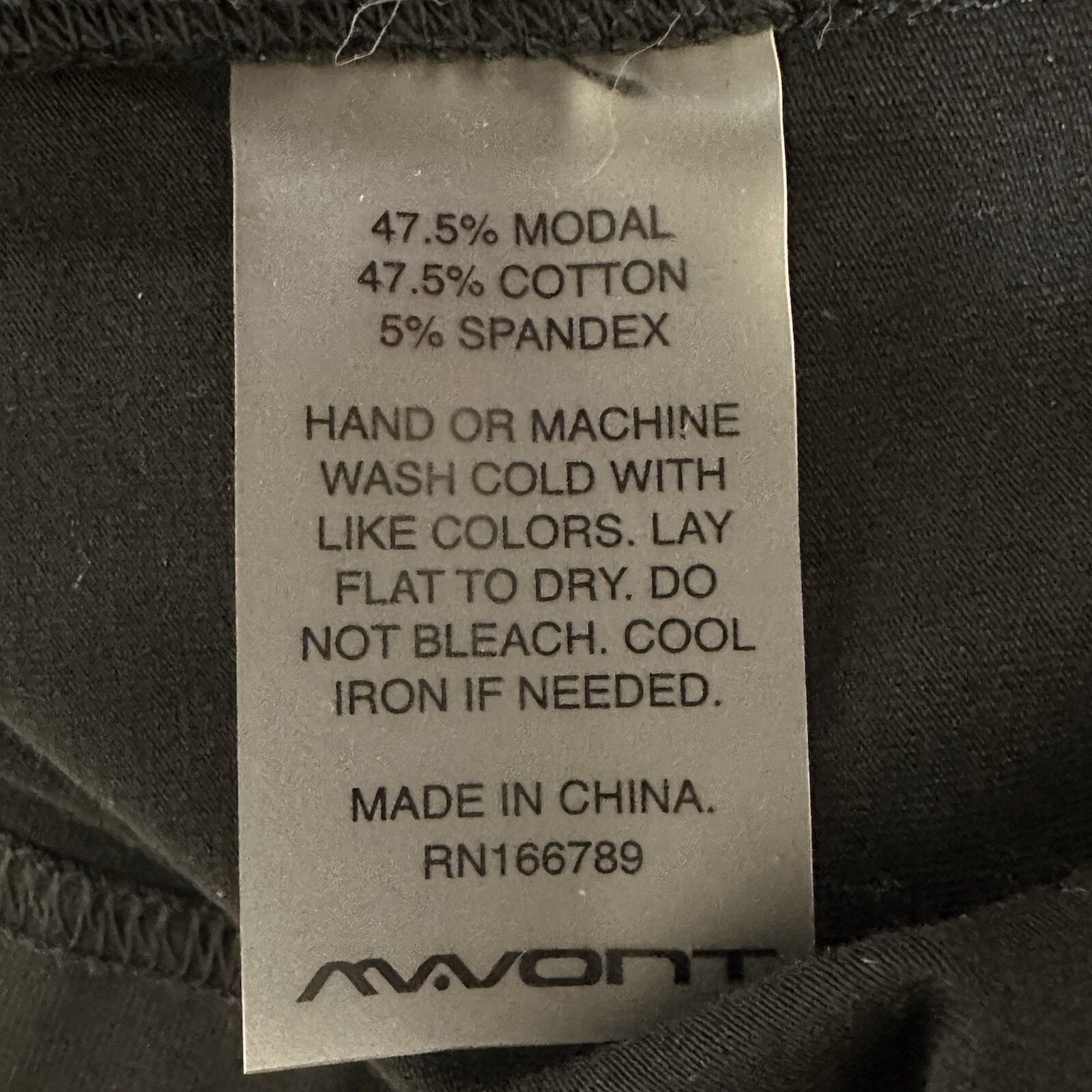 Other Mavont Large Drop-Cut Athletic T Shirt Black Modal Blend Size US L / EU 52-54 / 3 - 4 Thumbnail