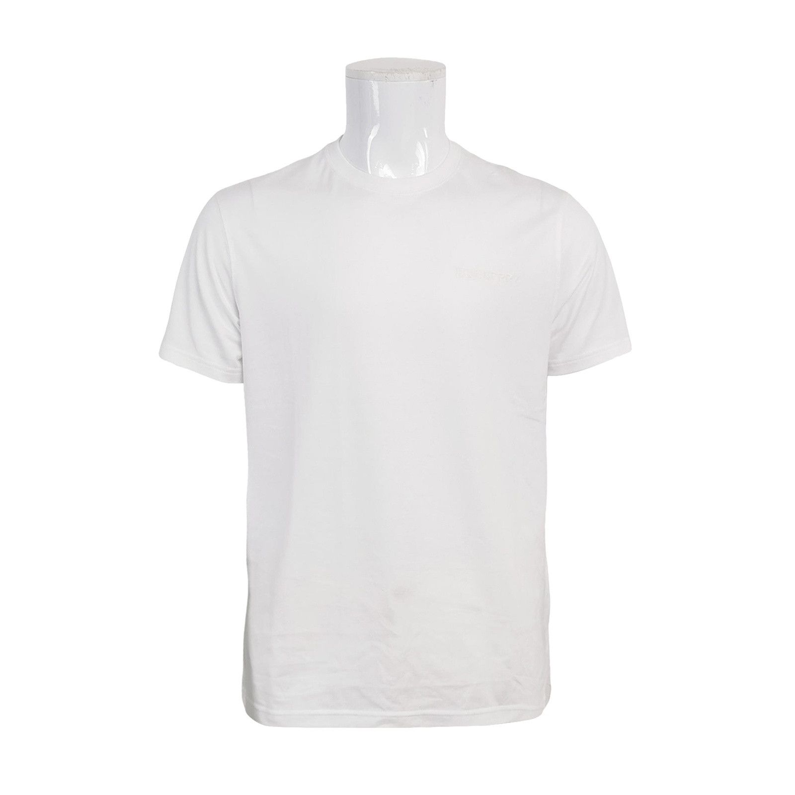 Burberry Burberry White Tonal Logo T-Shirt M Size US M / EU 48-50 / 2 - 1 Thumbnail