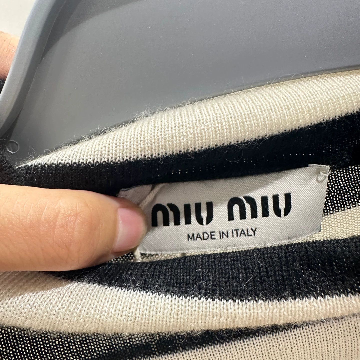Miu Miu MIU MIU may724 cashmere striped sweater 40 Size S / US 4 / IT 40 - 3 Thumbnail