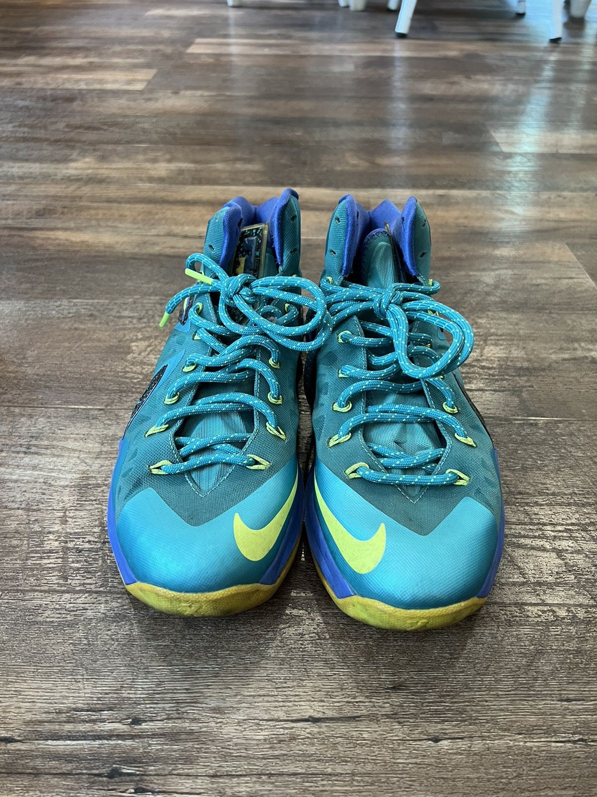 Nike Nike Lebron 10 Elite Turquoise Blue Volt 579827-300 Size 10 Size US 10 / EU 43 - 4 Thumbnail