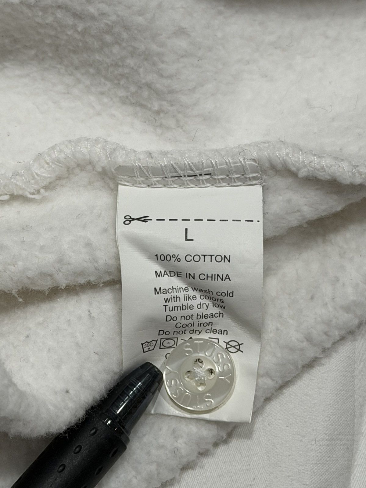 Stussy Stussy White Long Sleeve Polo Size US L / EU 52-54 / 3 - 5 Thumbnail