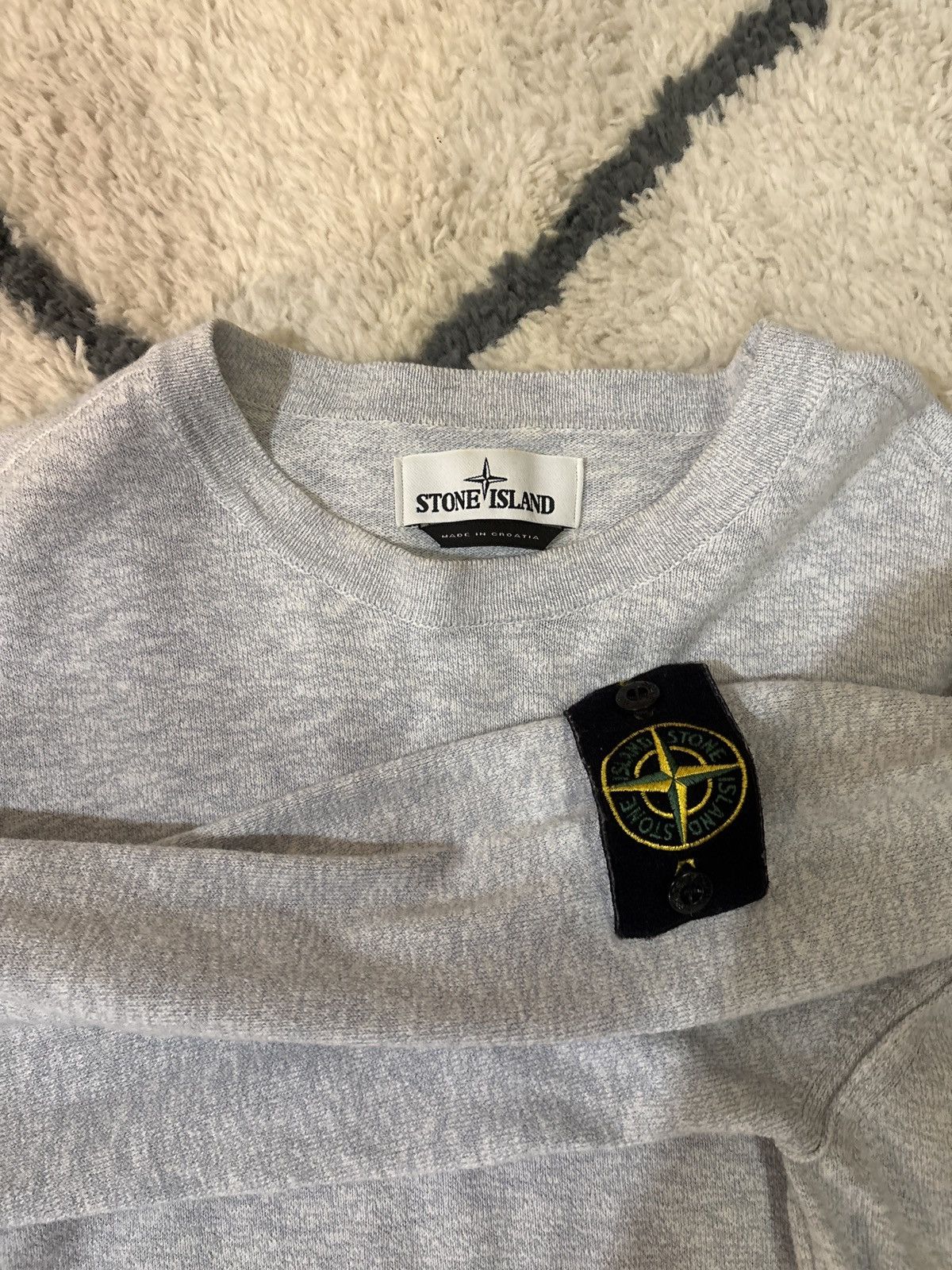 Stone Island gray stone island crewneck sweater Size US M / EU 48-50 / 2 - 2 Thumbnail