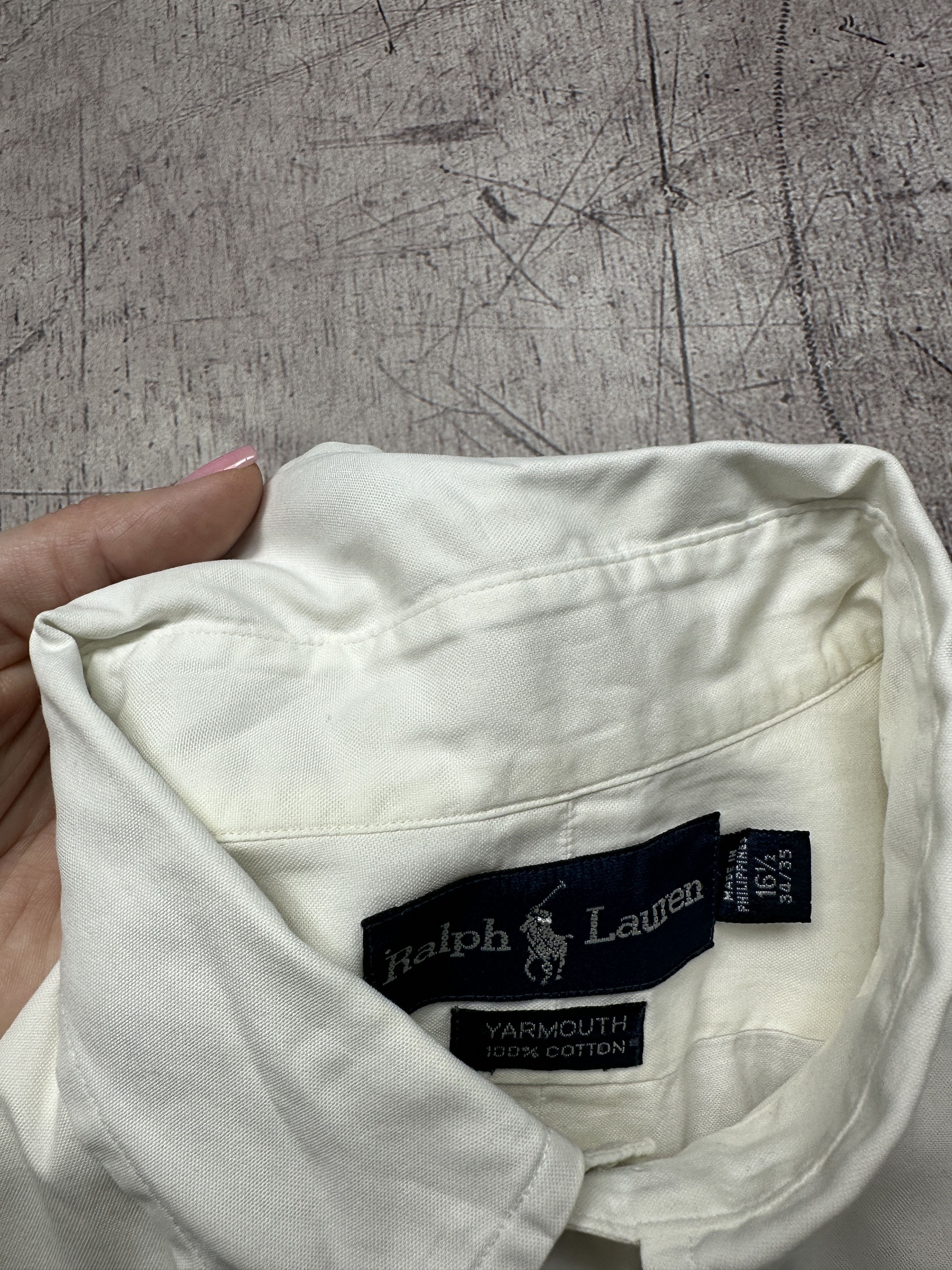 Polo Ralph Lauren Polo Ralph Lauren Vintage Mens White Shirt Size US XXL / EU 58 / 5 - 5 Thumbnail