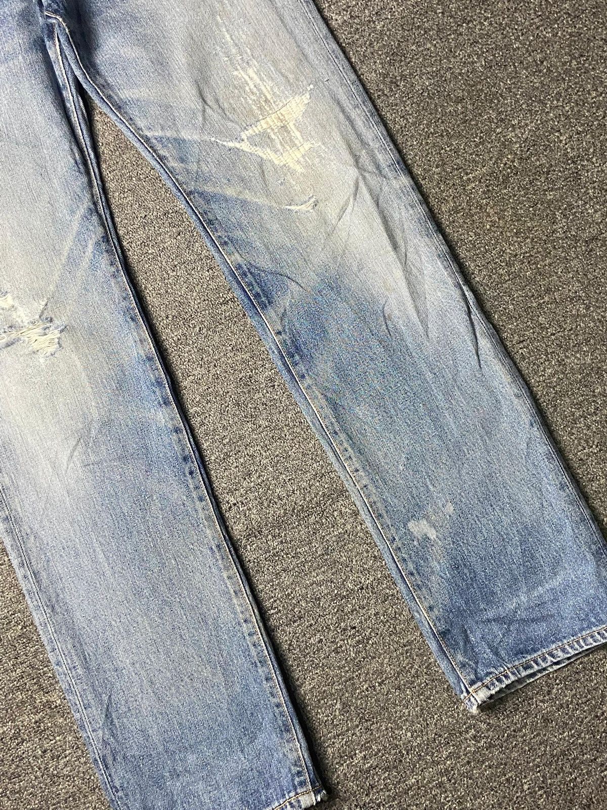 Edwin EDWIN 503 Regular Fit Ripped Denim Jeans (141) Size US 31 - 8 Thumbnail