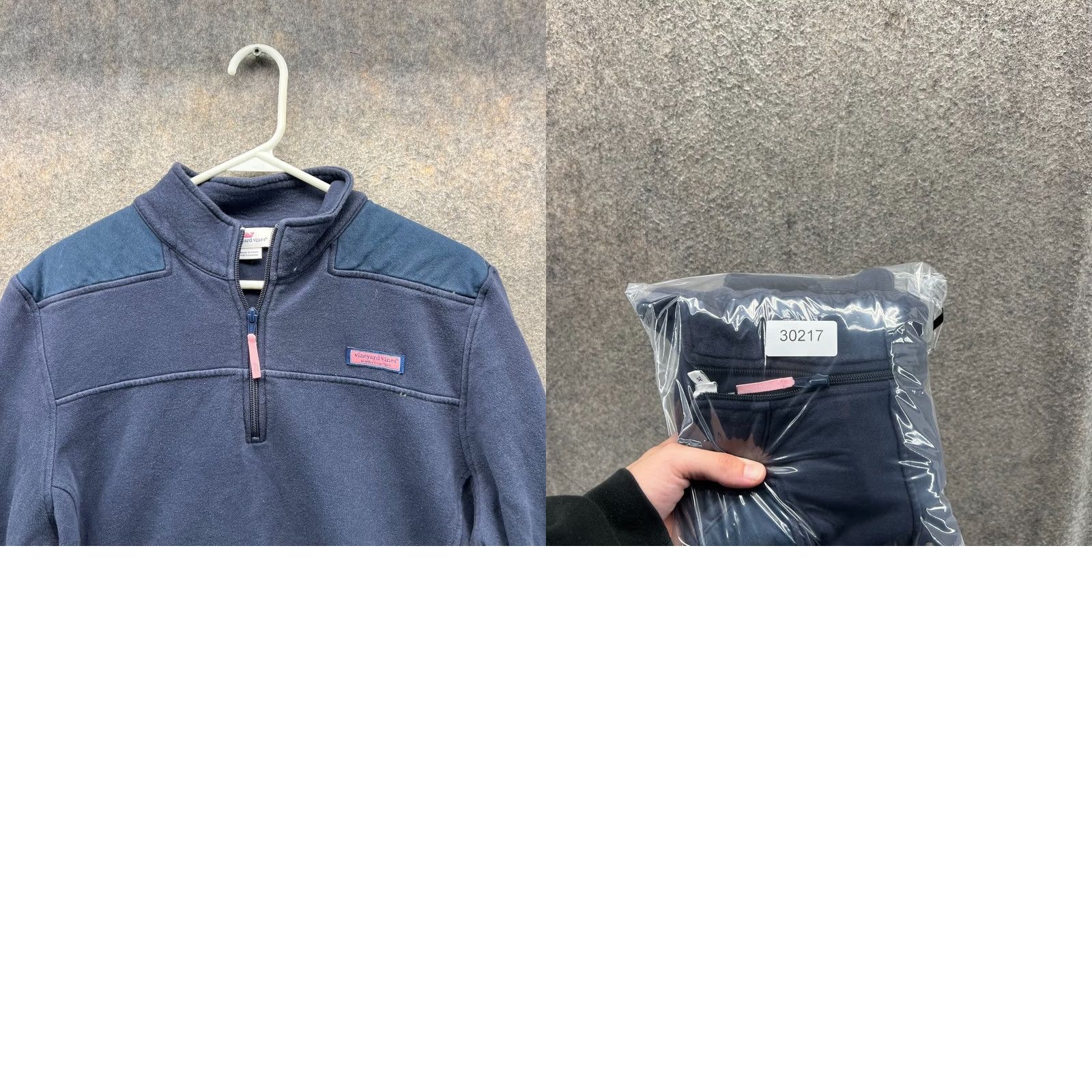 Vineyard Vines VINTAGE Vineyard Vines Sweater Womens XL Blue 1/4 Zip Mock Neck Pullover Shirt 1/4 Zip Regular Fit Crew Neck Boycott? Size XL / US 12-14 / IT 48-50 - 9 Thumbnail