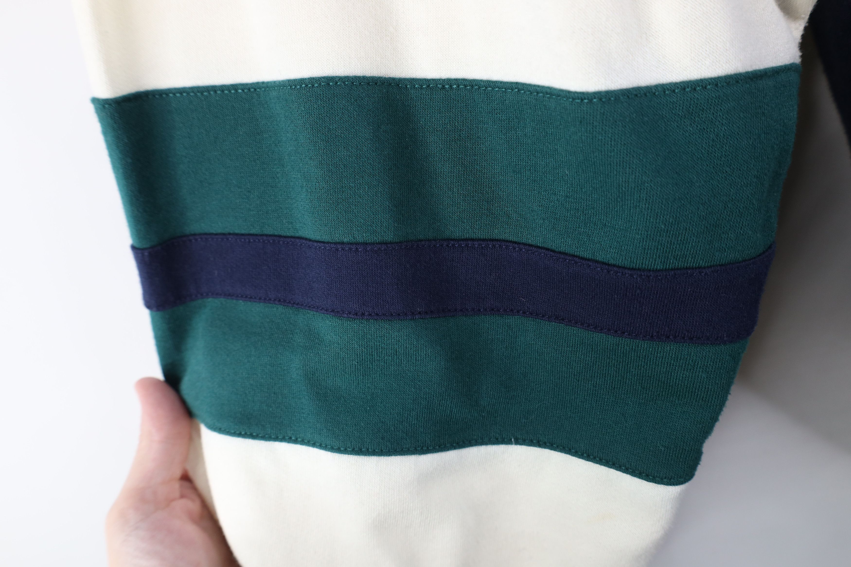 Vintage Vintage 90s Streetwear Block Long Sleeve Rugby Polo Shirt Size US XL / EU 56 / 4 - 8 Thumbnail