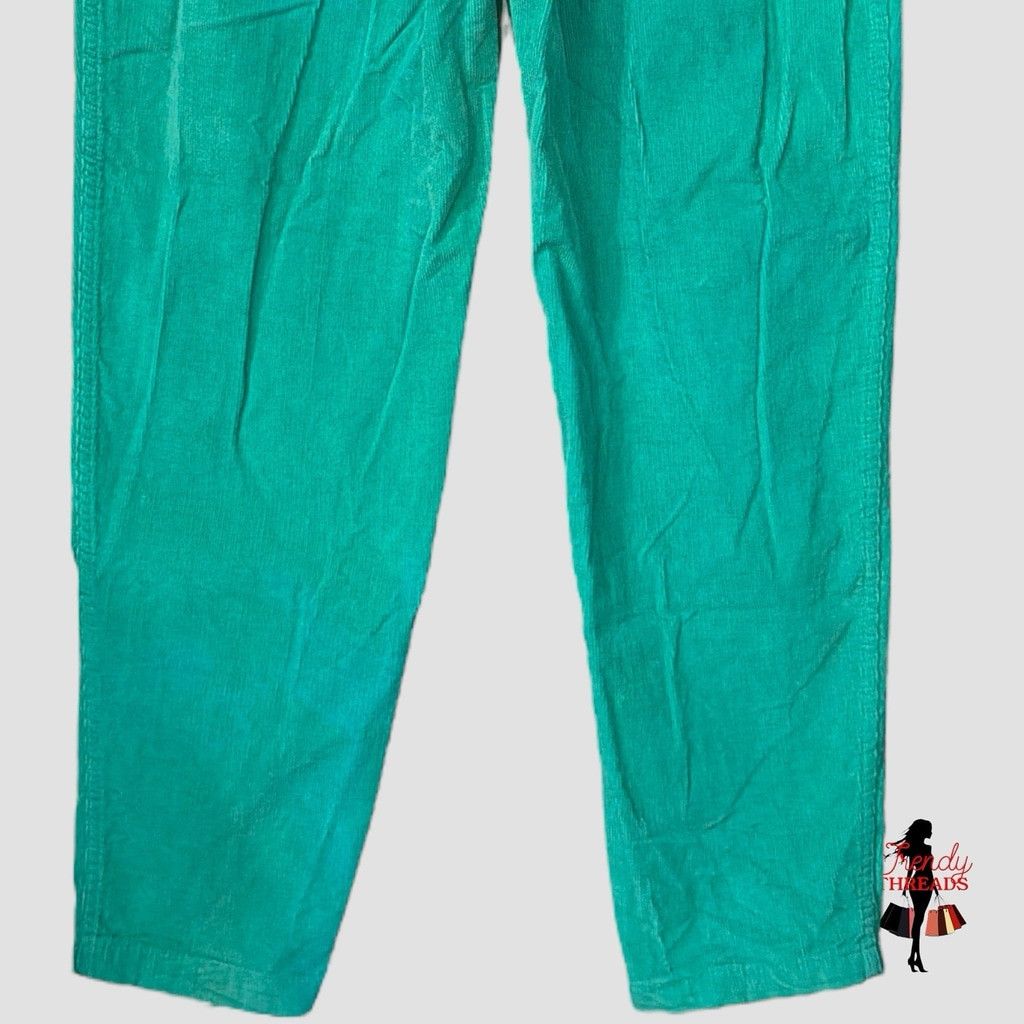 Vintage VTG 70s 80s SMALL MEDIUM Corduroy High Rise Tapered Wide Leg Size 30" / US 8 / IT 44 - 6 Thumbnail