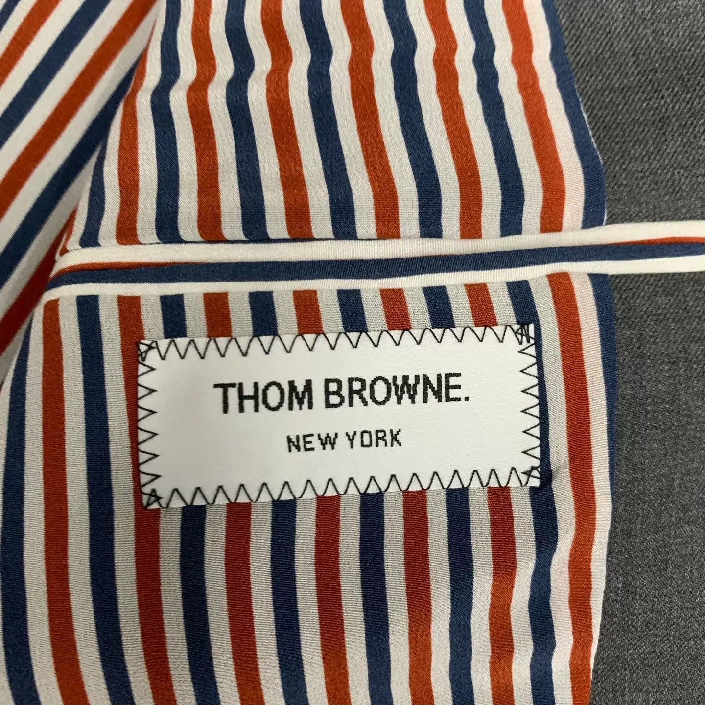 Thom Browne THOM BROWNE gray wool-silk suit jacket 40 98 New Size S / US 4 / IT 40 - 4 Thumbnail