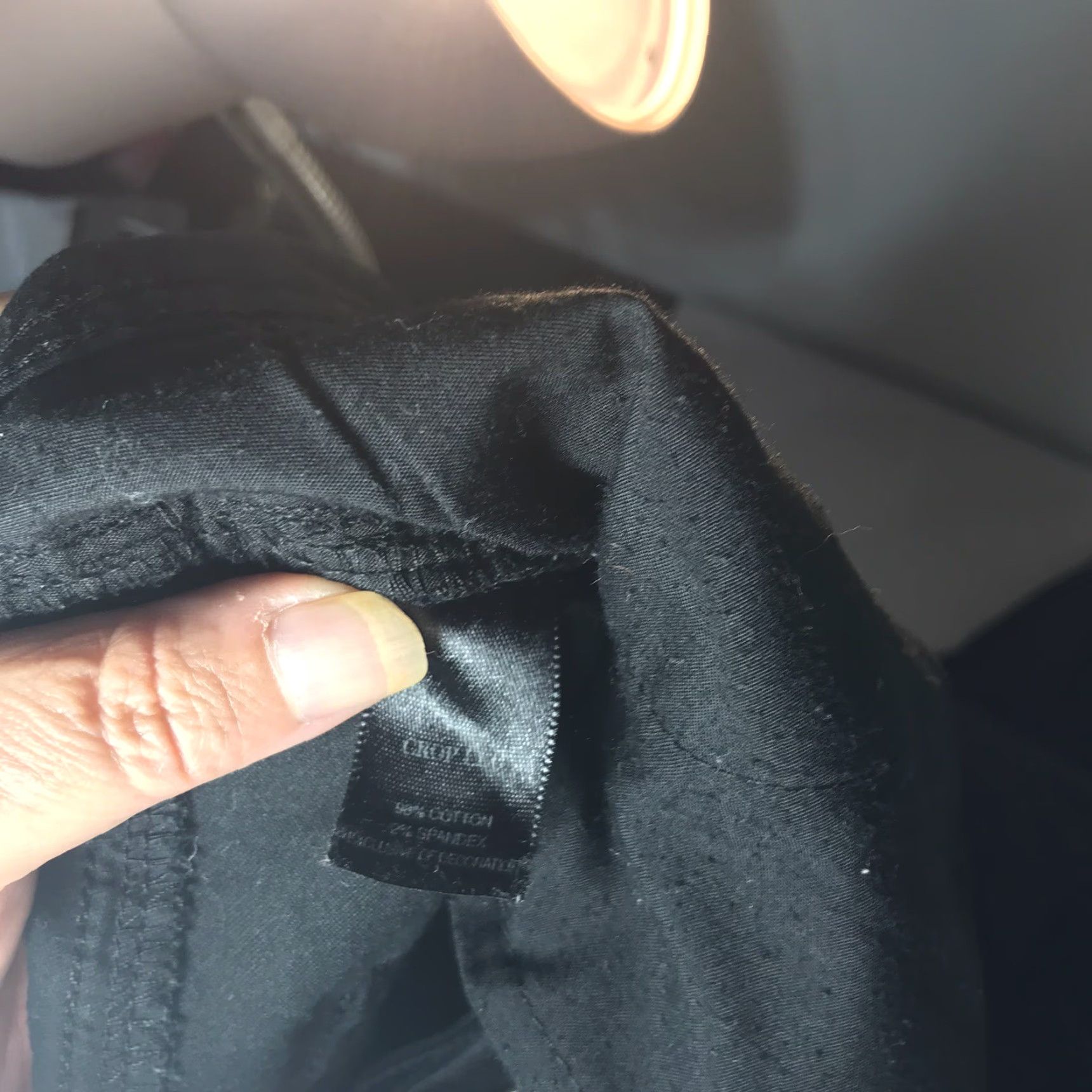 White House Black Market White House Black Market Cargo Pants Cropped Women Size 8 Black Cotton Spandex Straight Fall Summer Clothing Size 30" / US 8 / IT 44 - 6 Thumbnail