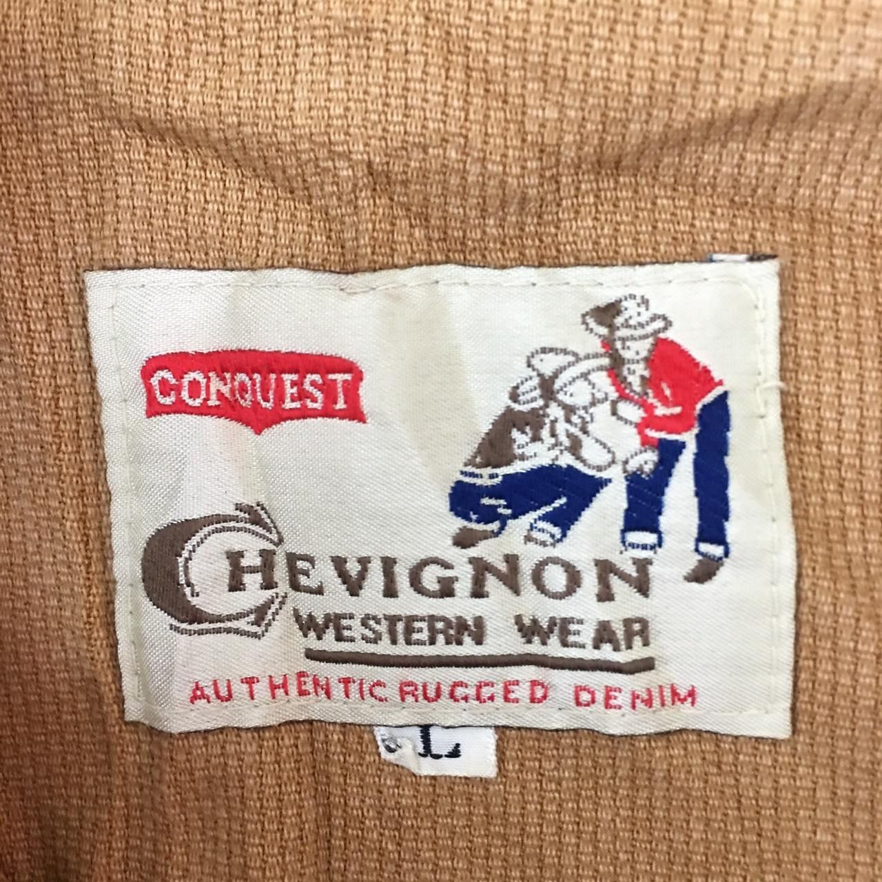 Chevignon Vtg 80’ CHEVIGNON RUGGED DENIM Western Wear Jacket Jeans Size US L / EU 52-54 / 3 - 4 Thumbnail