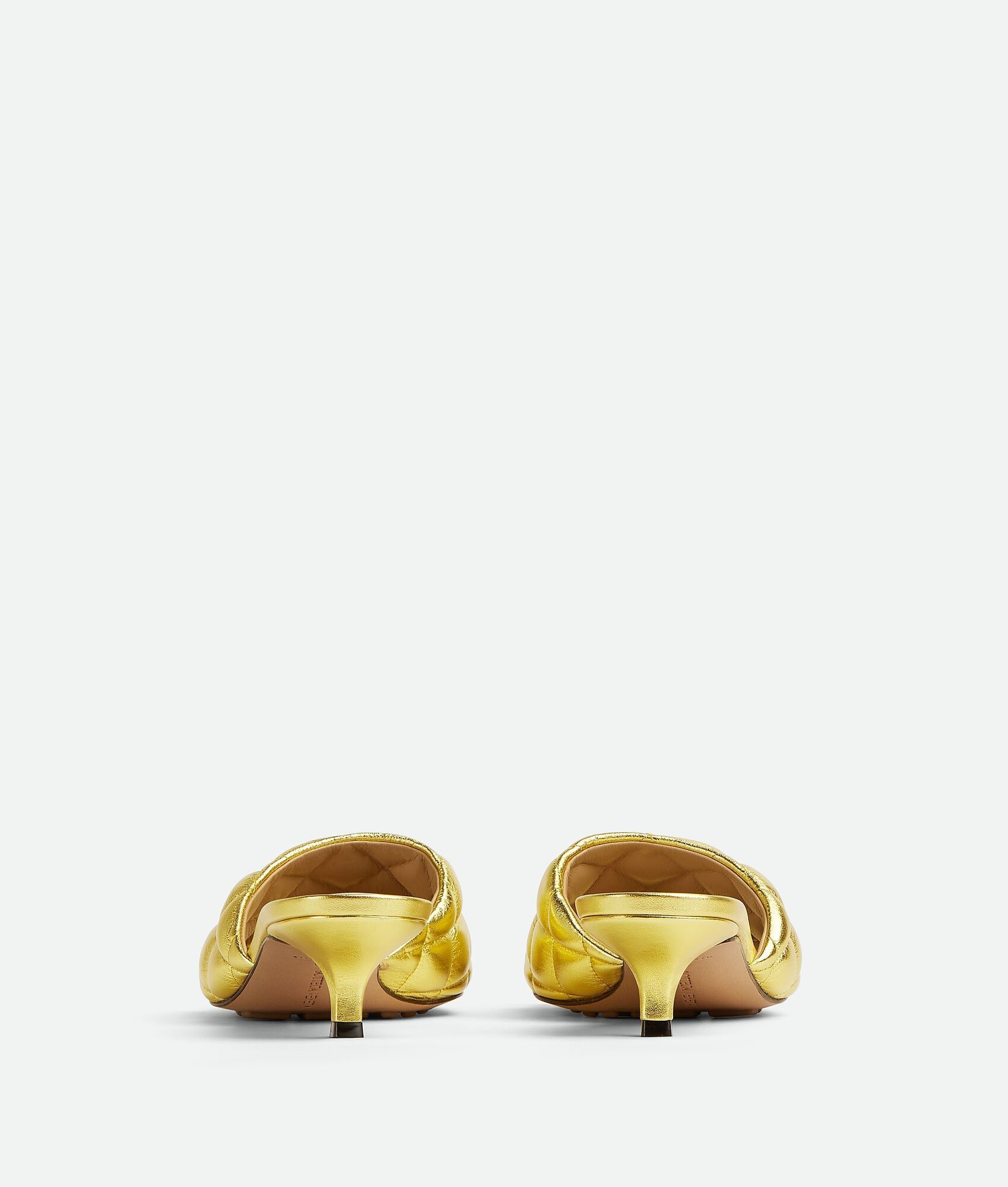 Bottega Veneta o1n1vont1124 Padded Mules in Gold Size US 11 / IT 41 - 3 Thumbnail