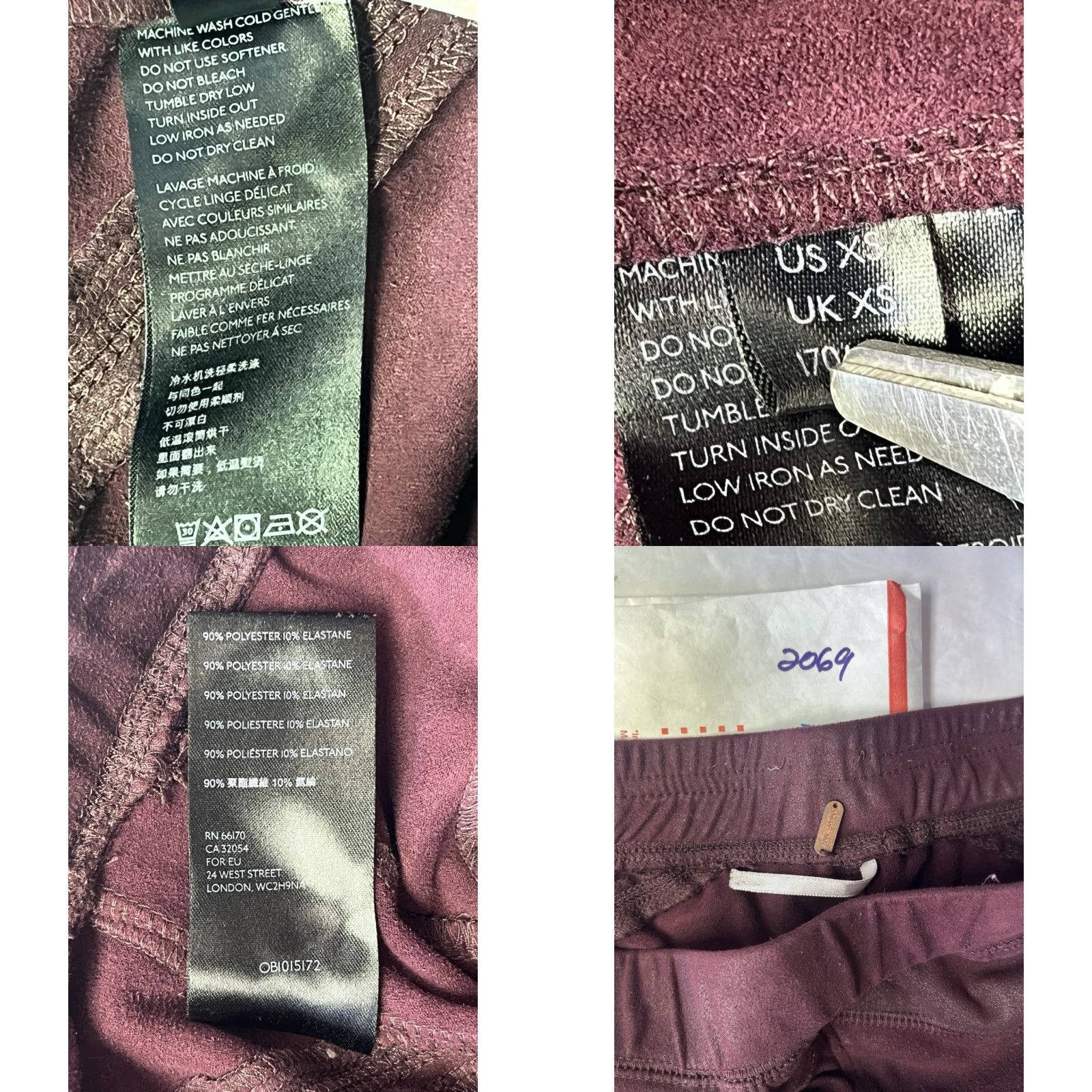 Free People Free People Movement Leggings Women XS Purple Ankle Activewear Never Better Compression Leg Womens XS Purple Size 26" / US 2 / IT 38 - 8 Thumbnail