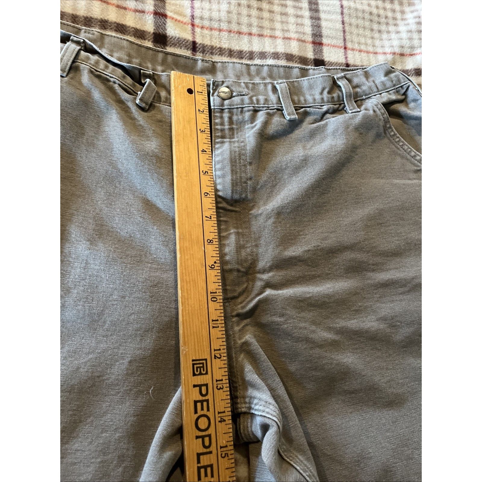 Carhartt Carhartt Men’s Pants 42x32 Gray Dungaree Fit Duck Canvas Size US 42 / EU 58 - 6 Thumbnail