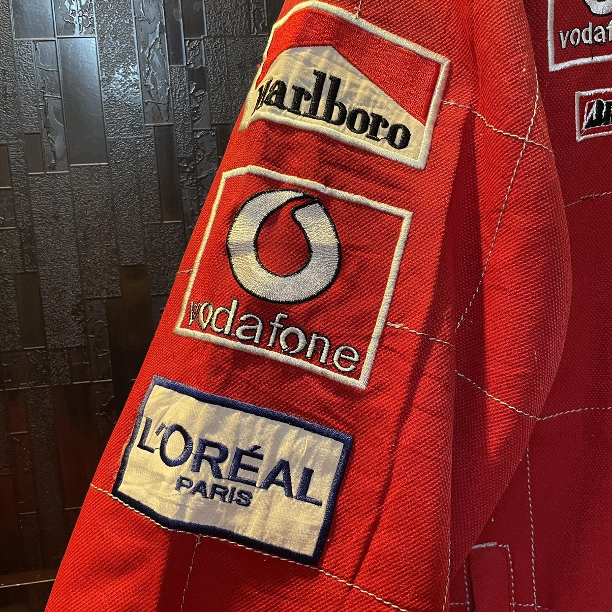 Marlboro Vintage Marlboro Ferrari Michael Schumacher F1 Racing Jacket Size US L / EU 52-54 / 3 - 3 Thumbnail