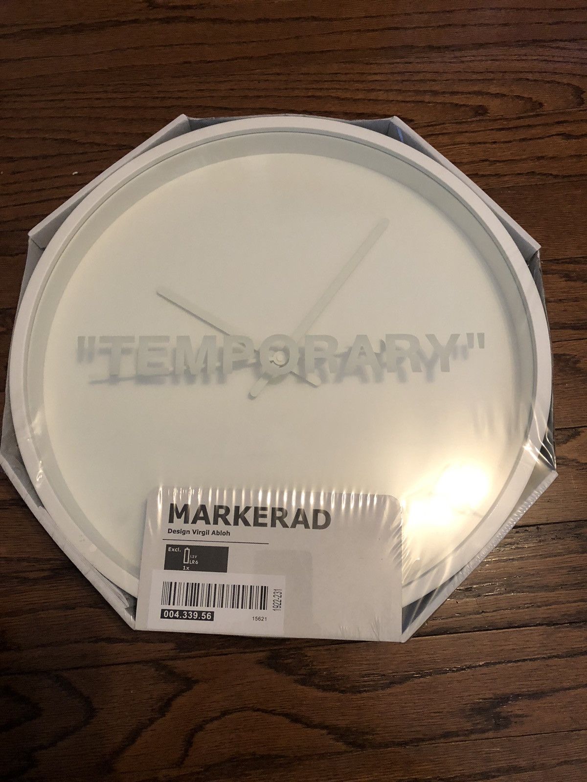 Off-White, Wall Decor, Virgil Abloh Ikea Markread Temporary Clock