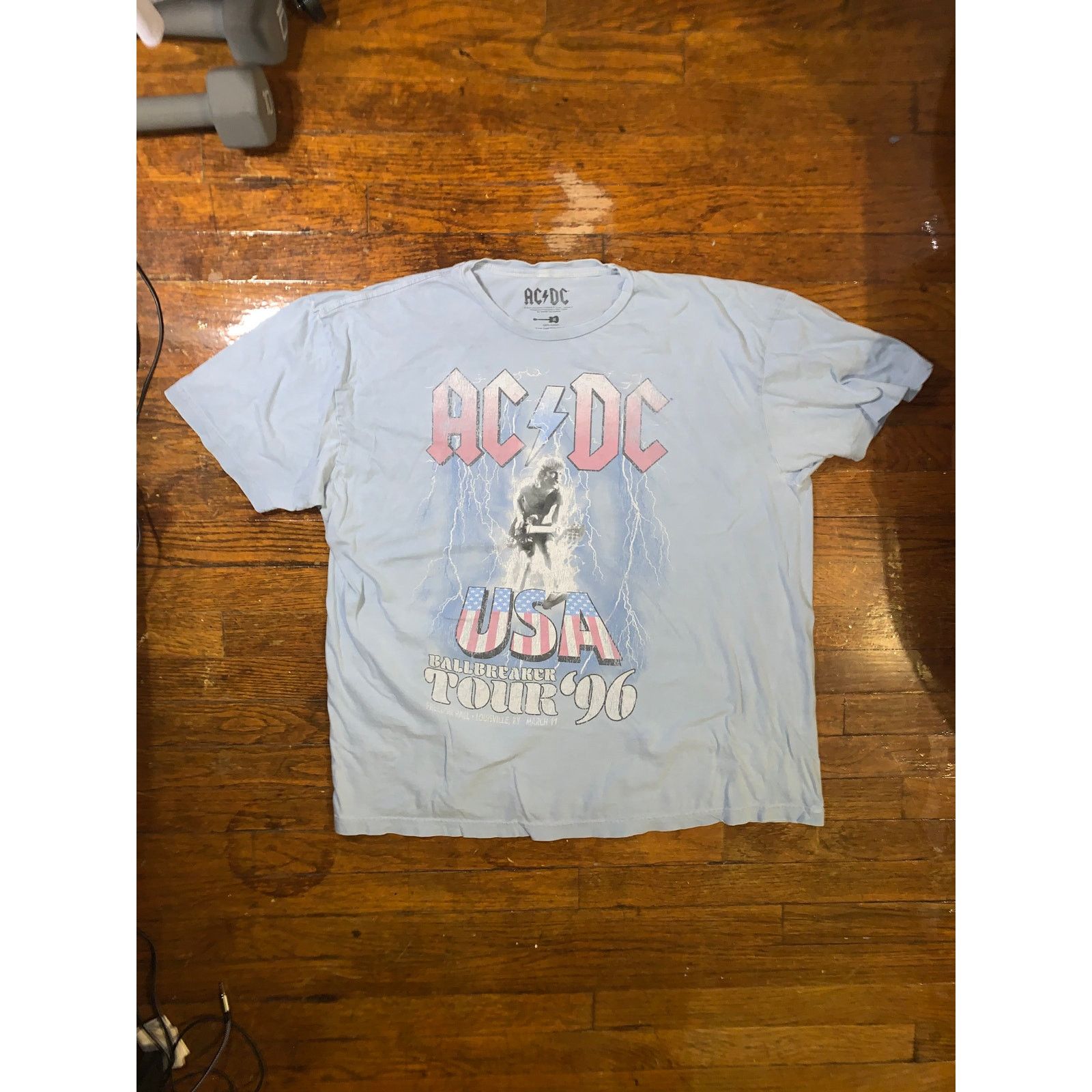 AC/DC × Band Tees ACDC Ballbreaker Tour T Shirt XL Blue Rock Band Tee Reprint Size US XL / EU 56 / 4 - 2 Thumbnail
