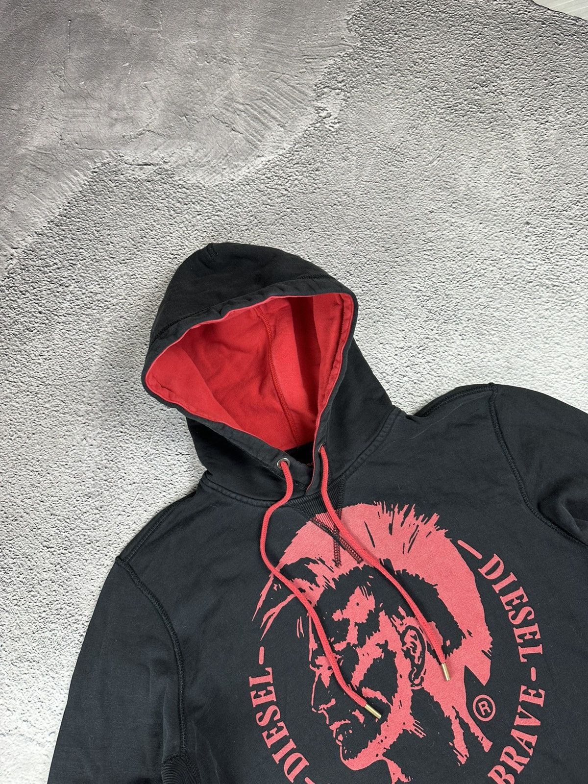 Diesel Vintage Diesel Hoodie Faded Boxed Logo Y2K Size US M / EU 48-50 / 2 - 5 Thumbnail
