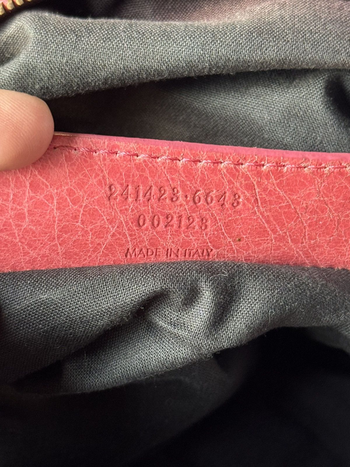 Balenciaga BALENCIAGA Sorbet Lambskin Leather Motorcycle Part Time Bag Size ONE SIZE - 14 Thumbnail