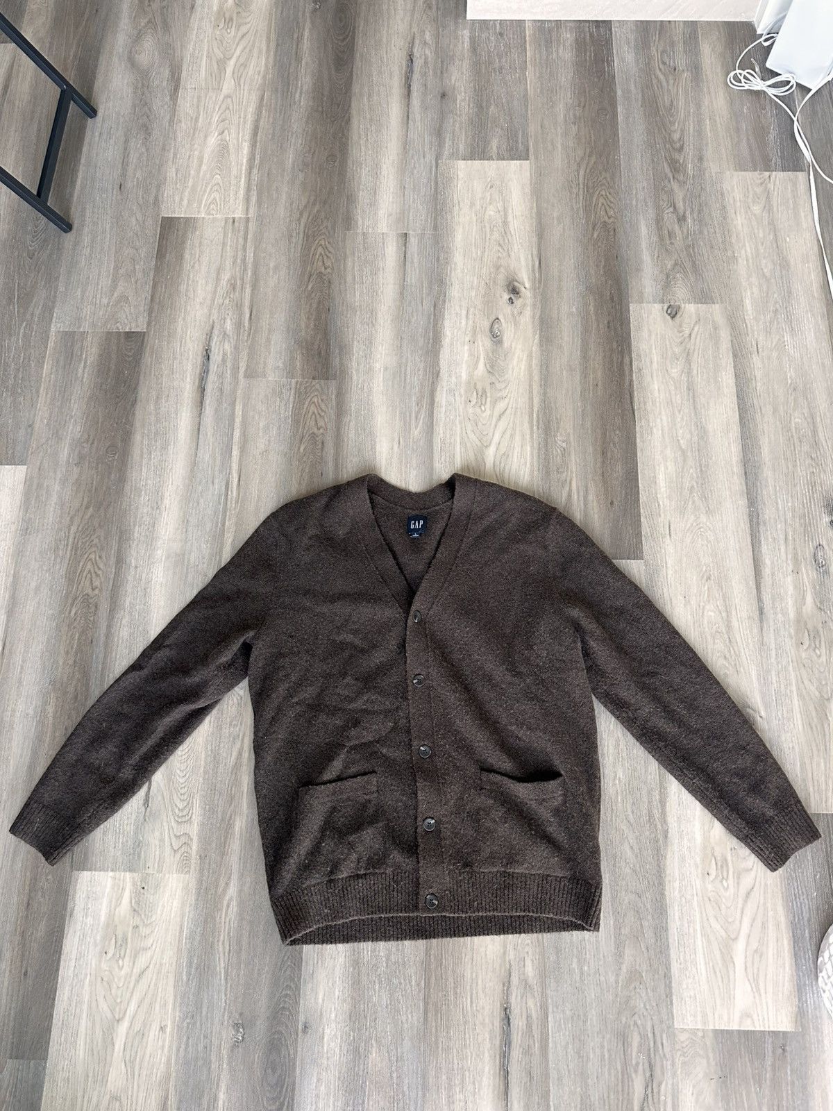 Gap × Vintage Vintage Brown GAP Cardigan Size US L / EU 52-54 / 3 - 1 Thumbnail