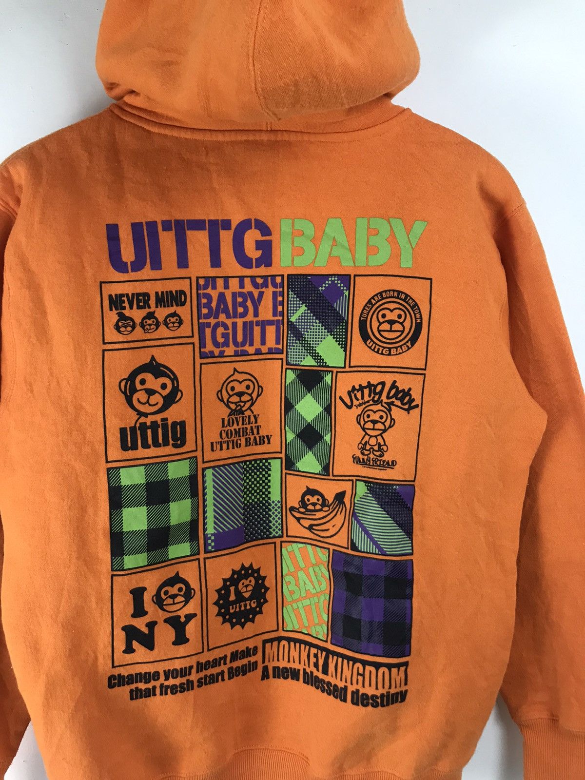 Japanese Brand × Vintage Japanese Vintage UITTG Baby Monkey Kingdom Wildness Hoodie Size US M / EU 48-50 / 2 - 6 Thumbnail