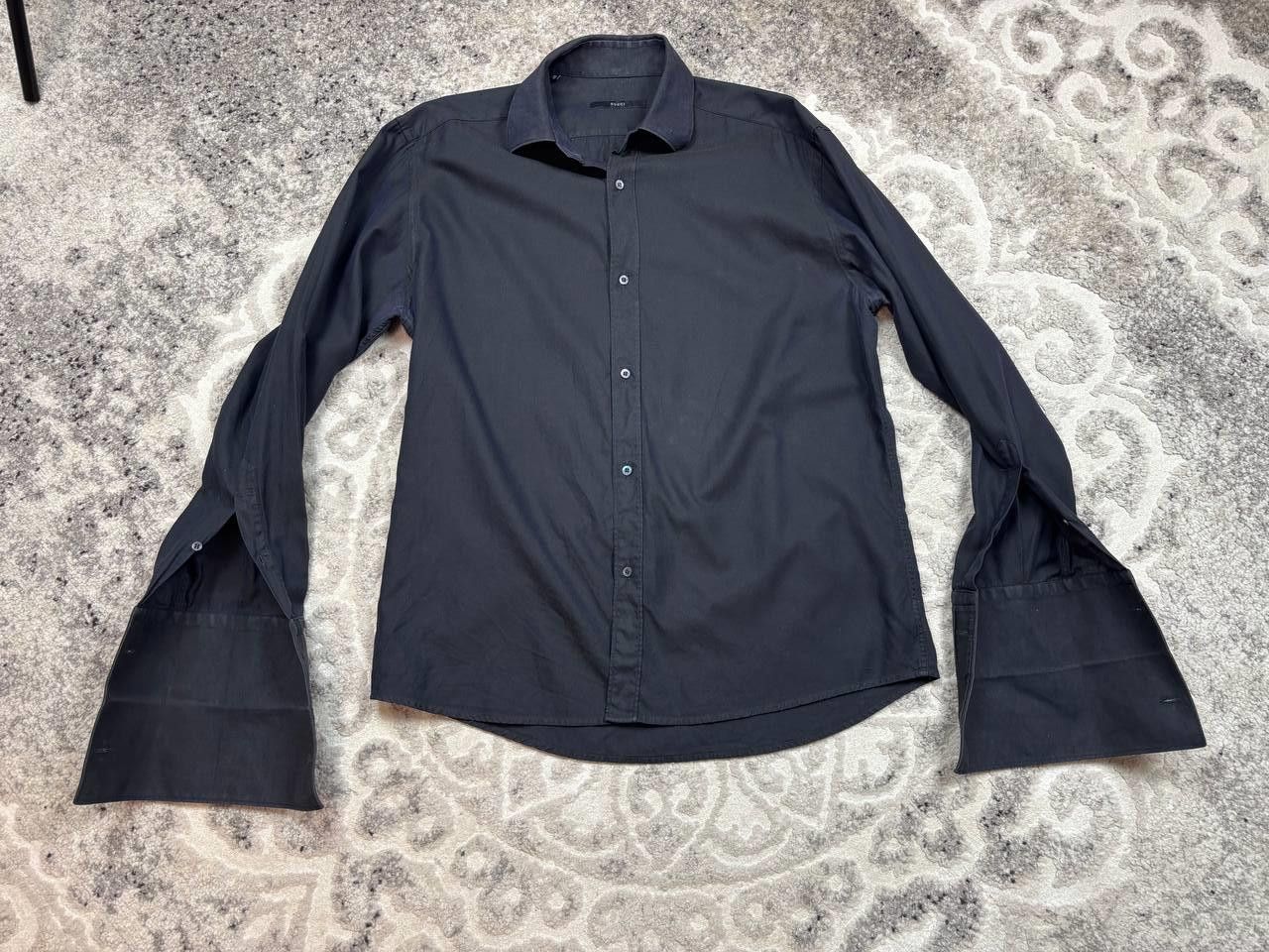 Gucci Gucci Black Cotton Shirt Size 41/16 Italy Long Cuffs Size US L / EU 52-54 / 3 - 4 Thumbnail