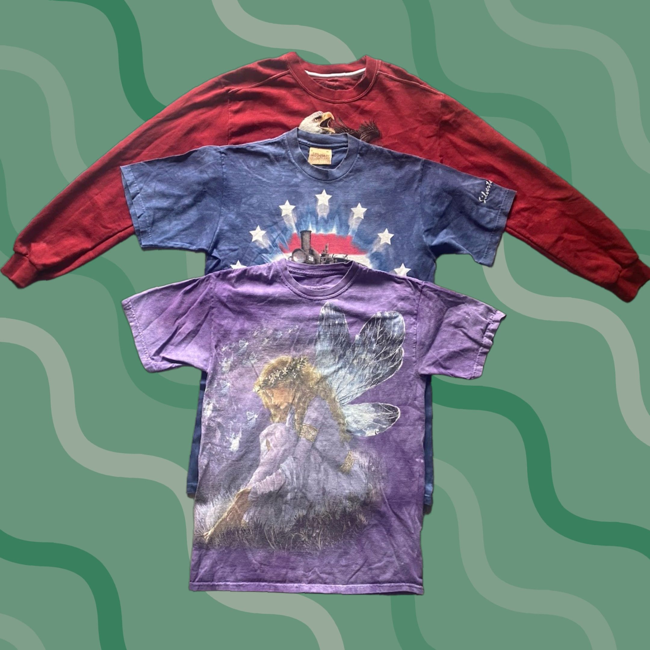 The Mountain The Mountain Shirt Sweatshirt Men’s Eagles Train Fairy Multicolor M Sweatshirt Pullover Size M Lot Of 3 Size US M / EU 48-50 / 2 - 1 Thumbnail