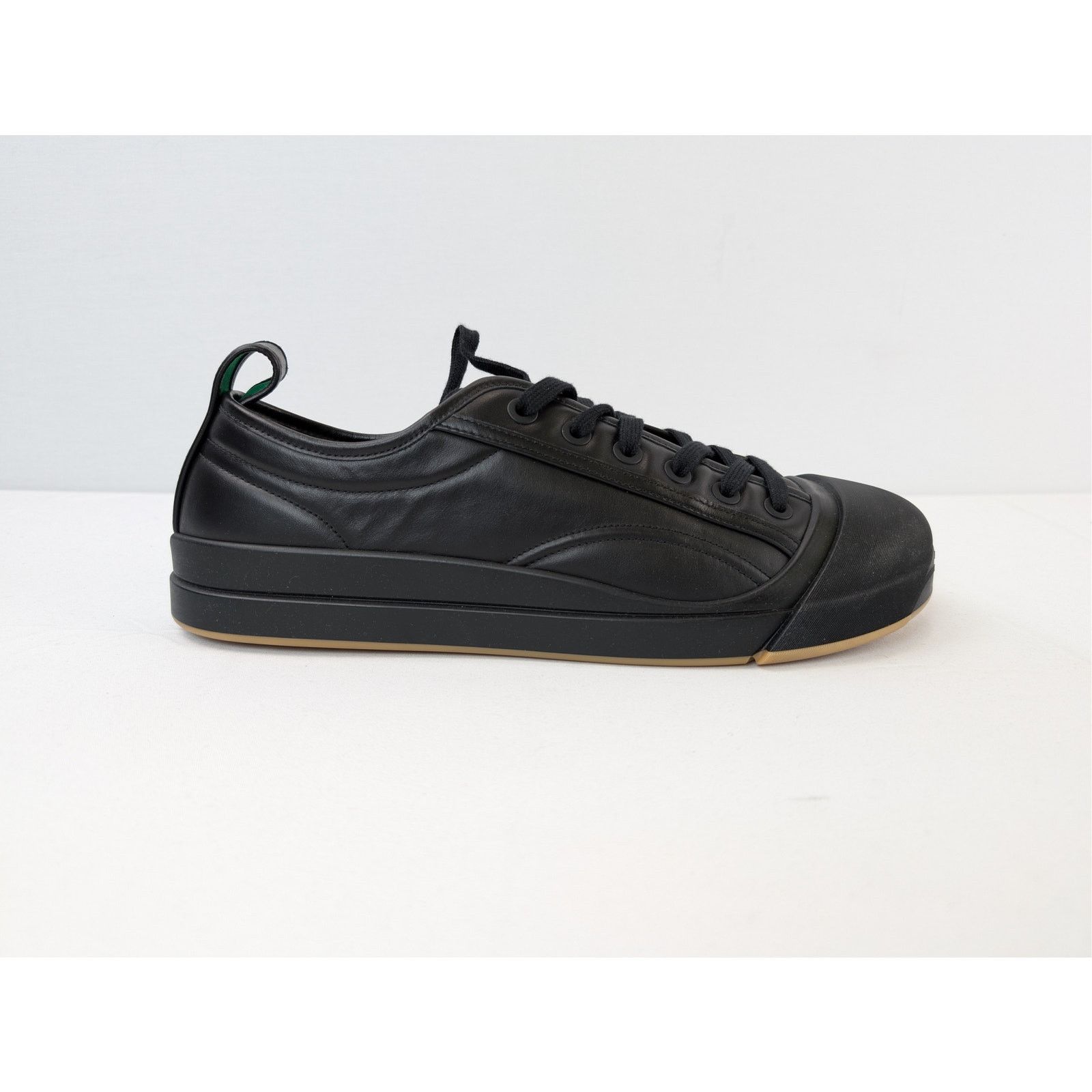 Bottega Veneta o1rshd1 City Calfskin Vulcan Sneakers in Black Size US 12 / EU 45 - 4 Thumbnail