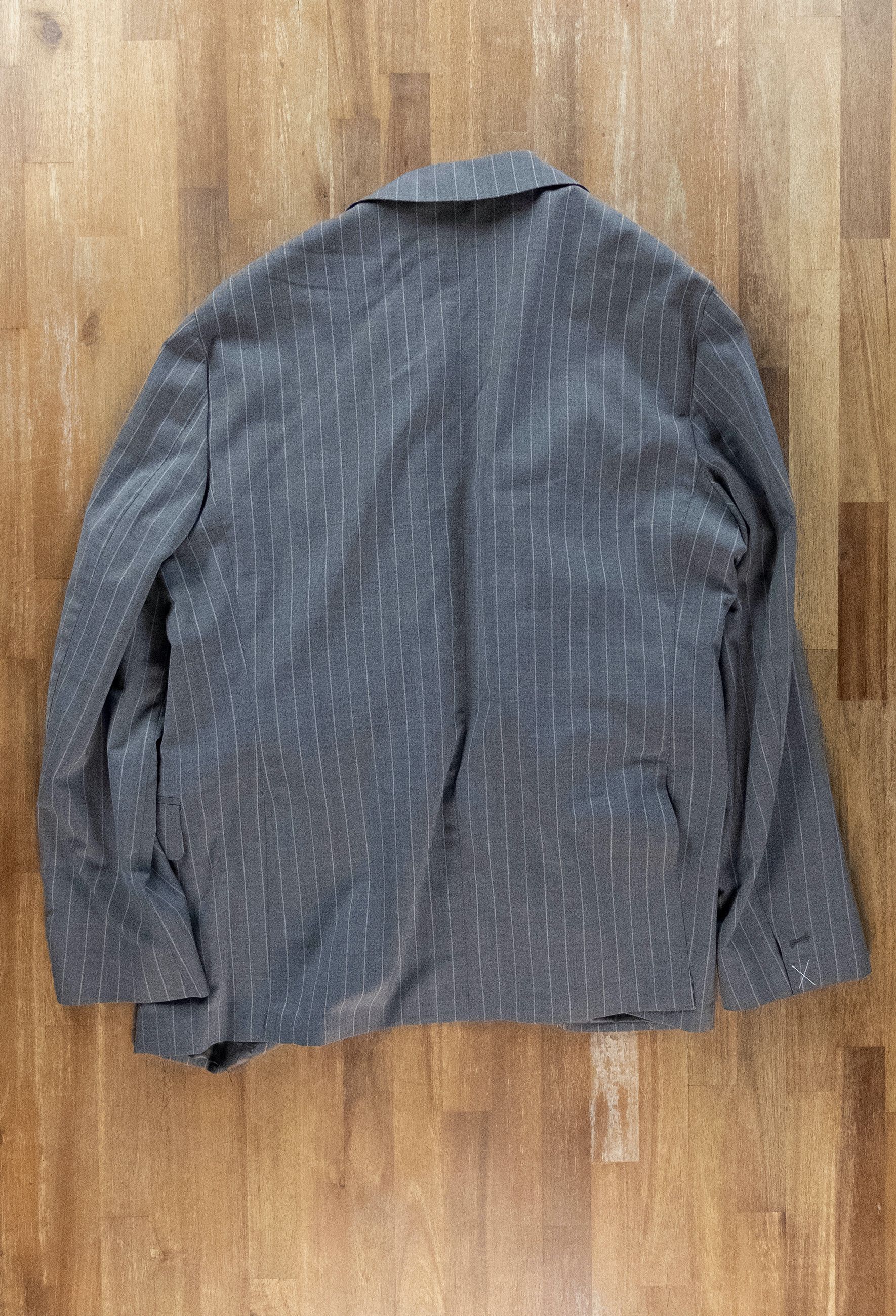 SARTORIO SARTORIO Napoli by Kiton gray striped wool suit 42R Size 42R - 22 Thumbnail