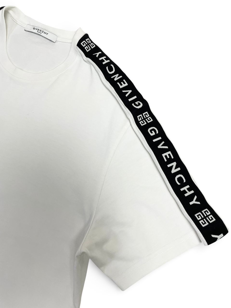 Givenchy Givenchy 4G Webbing T-Shirt - WHITE Size US M / EU 48-50 / 2 - 3 Thumbnail