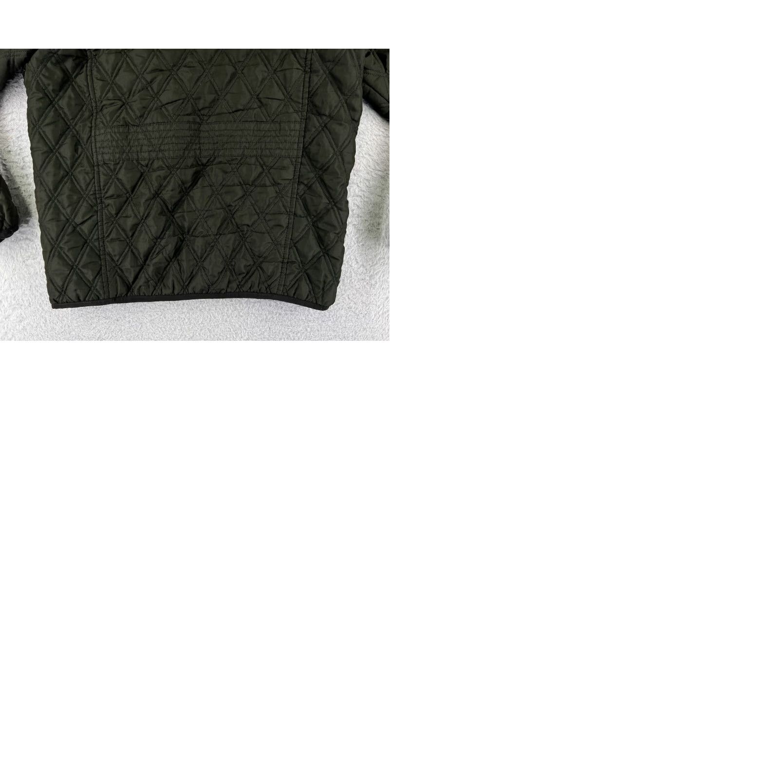 Vintage Jonathan Martin Jacket Womens M Green Quilted Button 100% Polyester Utility Size M / US 6-8 / IT 42-44 - 9 Thumbnail