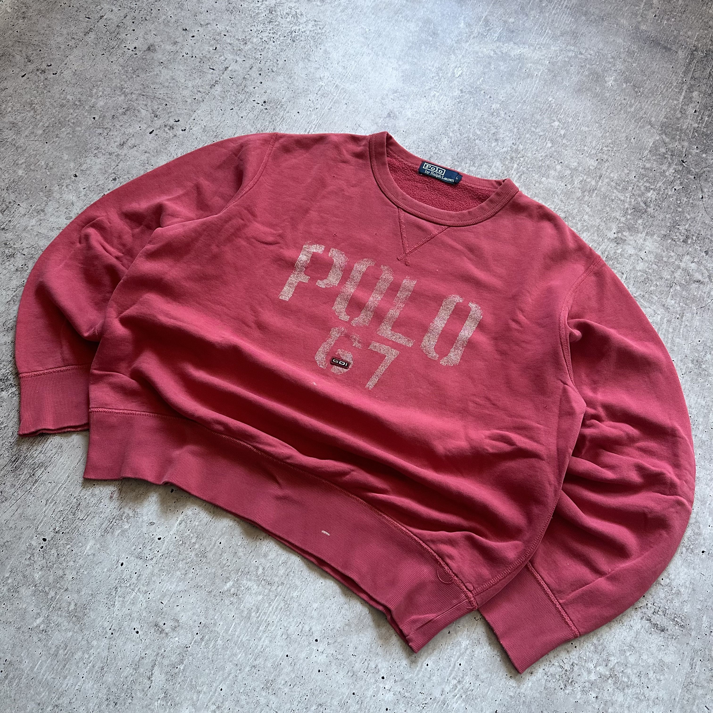 Polo Ralph Lauren Ralph Lauren 67 Big Center Logo Vintage Baggy Sweatshirt Size US M / EU 48-50 / 2 - 1 Thumbnail