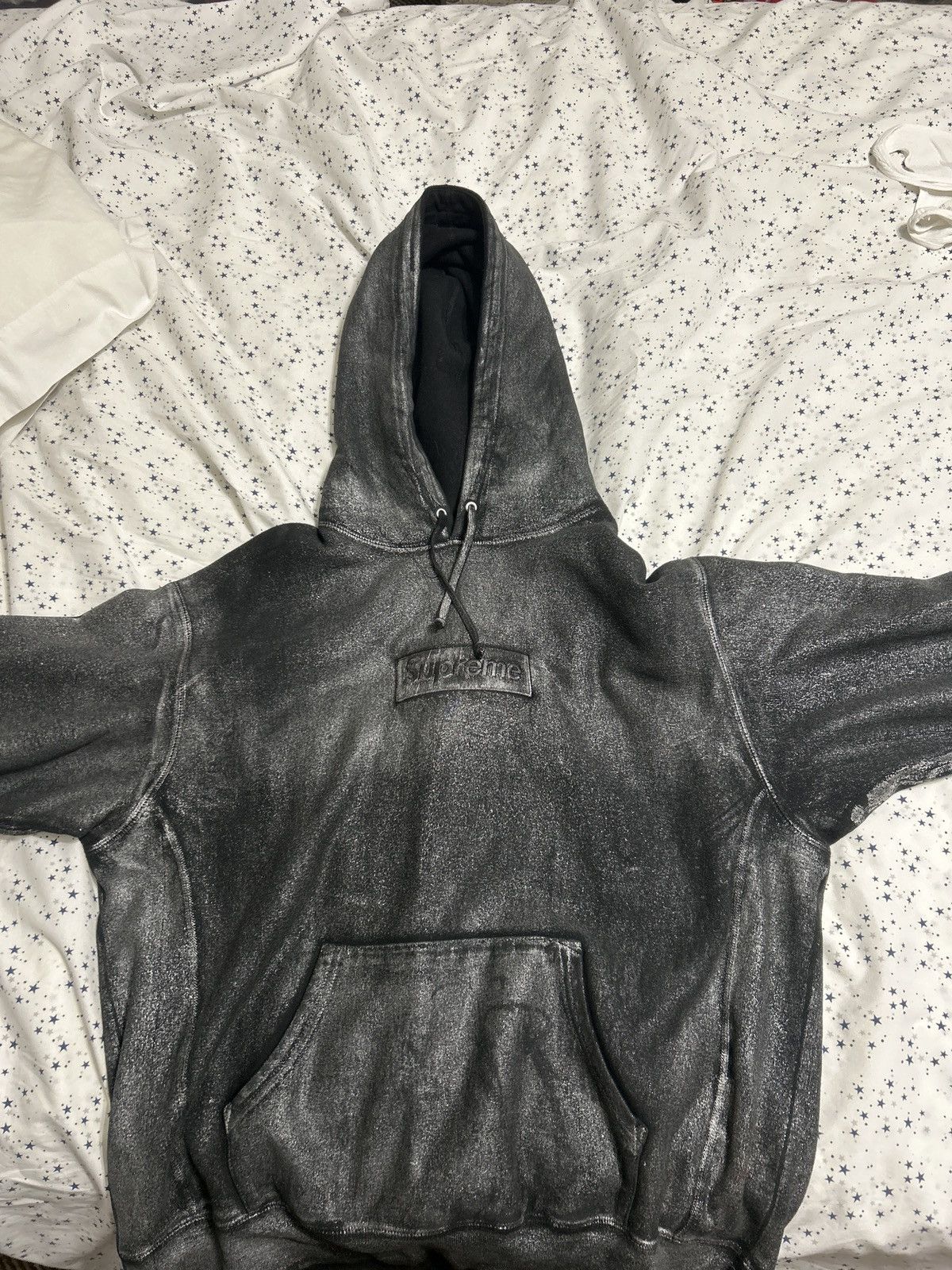 Maison Margiela × Supreme Supreme MM6 Maison Margiela Foil Box Logo Hoodie Black Sz M Size US M / EU 48-50 / 2 - 8 Thumbnail