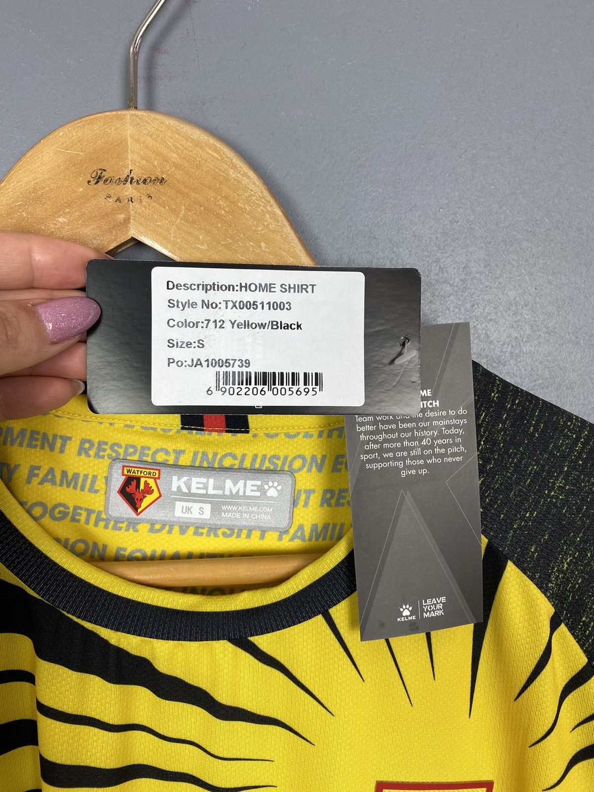 Other Kelme Watford Short Sleeve Football Home Jersey Shirt Size S Size US S / EU 44-46 / 1 - 10 Thumbnail