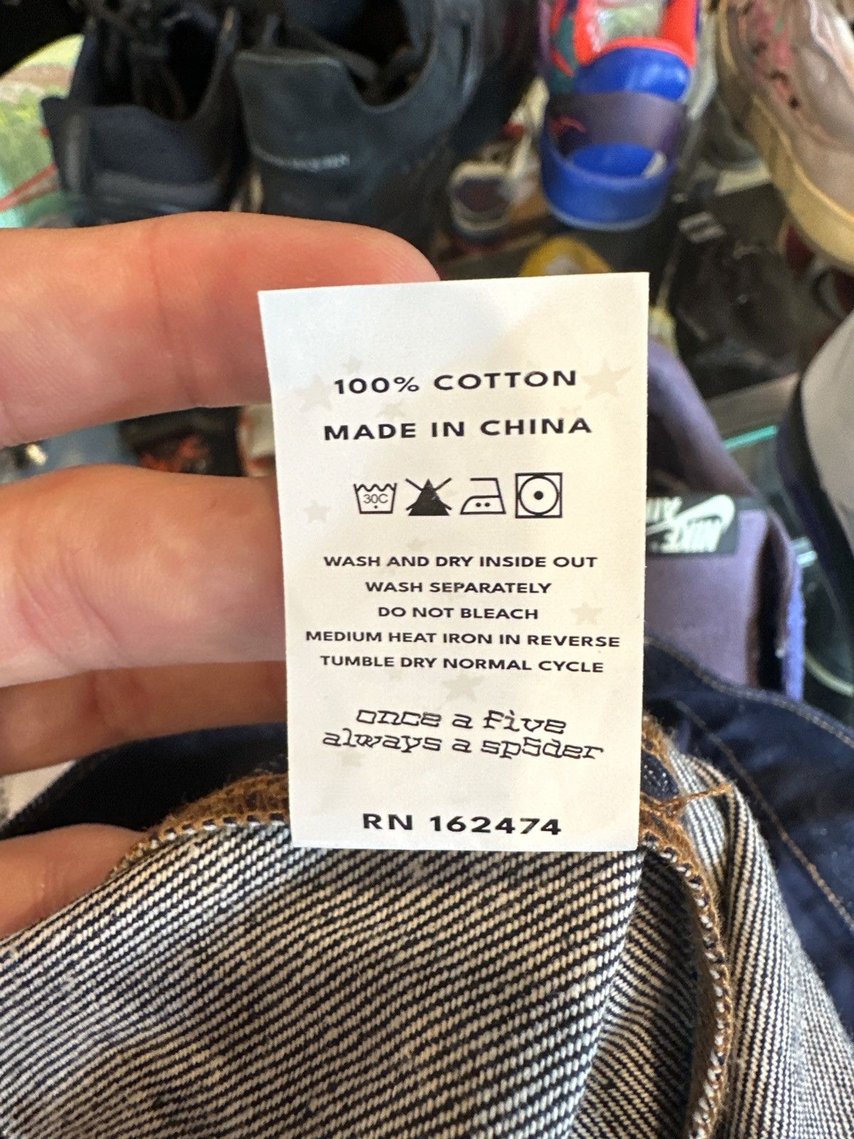 Sp5der Sp5der Dark Wash Logo Jeans Size 34 Size US 34 / EU 50 - 6 Thumbnail