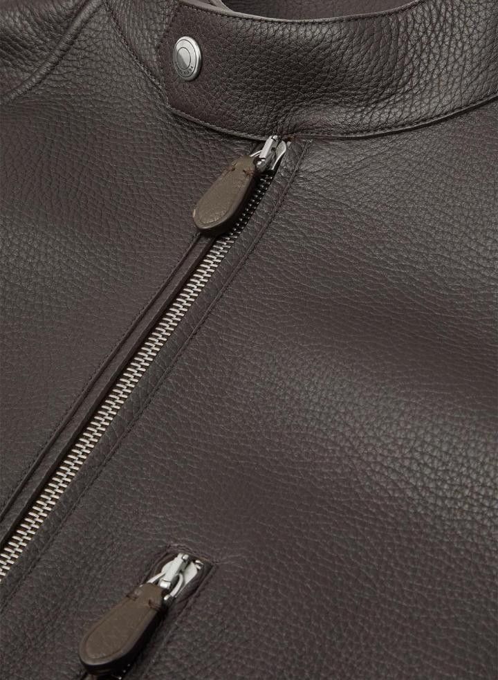 Loro Piana o1srvl11e0526 FAO4855 Ray Blouson Jacket in Brown Size US XL / EU 56 / 4 - 2 Thumbnail