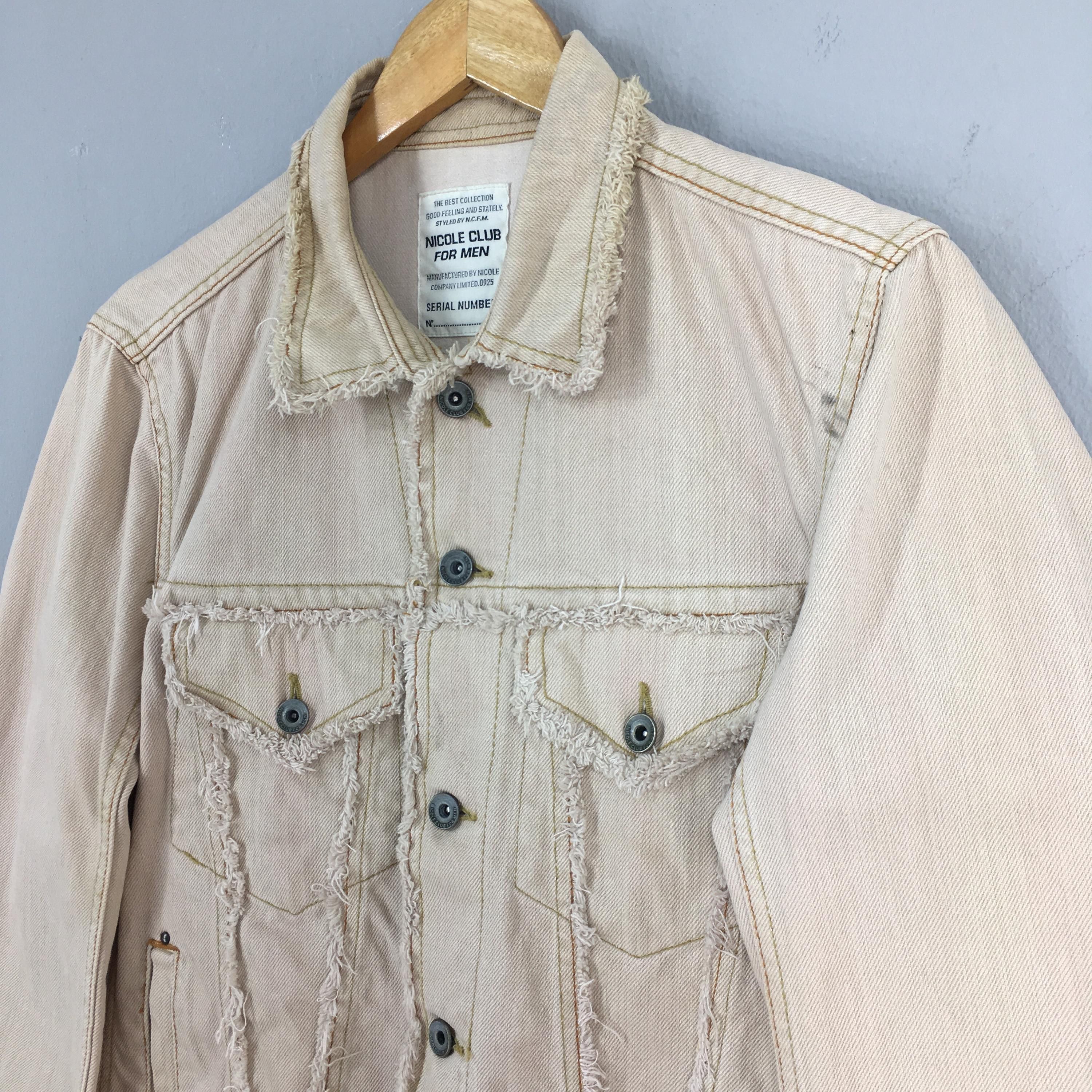 Le Grande Bleu (L.G.B.) Vintage Nicole Club Japan Distressed Denim Jacket Small Size US S / EU 44-46 / 1 - 3 Thumbnail