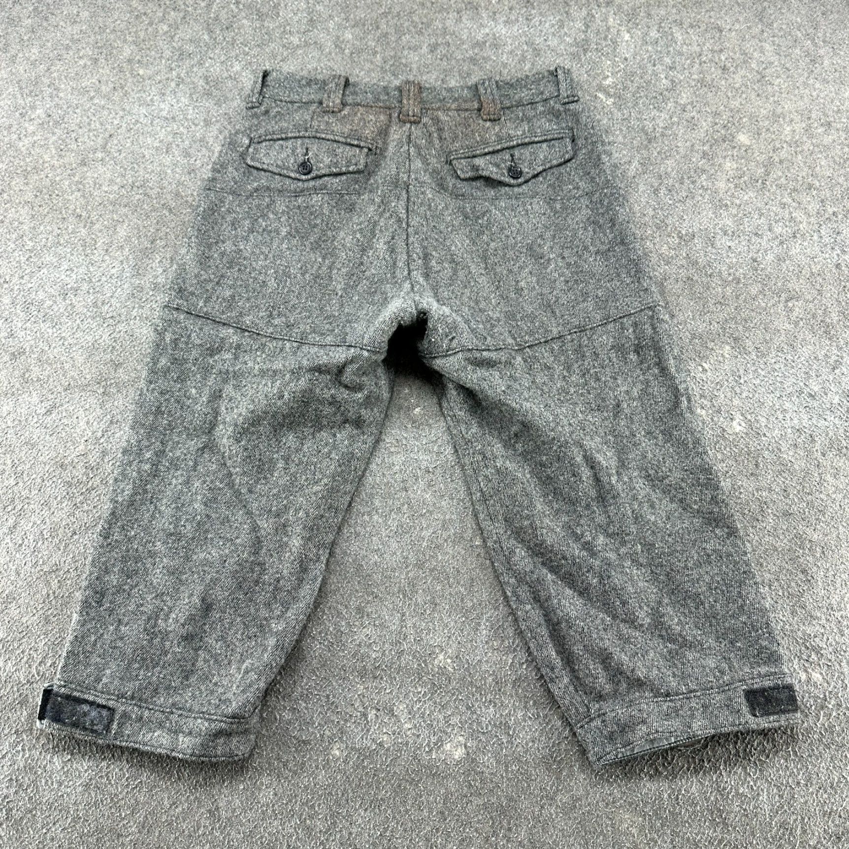 Vintage VINTAGE Woolrich Pants Mens 30 Grey Wool Herringbone Mackinaw Breeches USA 80s Size US 30 / EU 46 - 6 Thumbnail