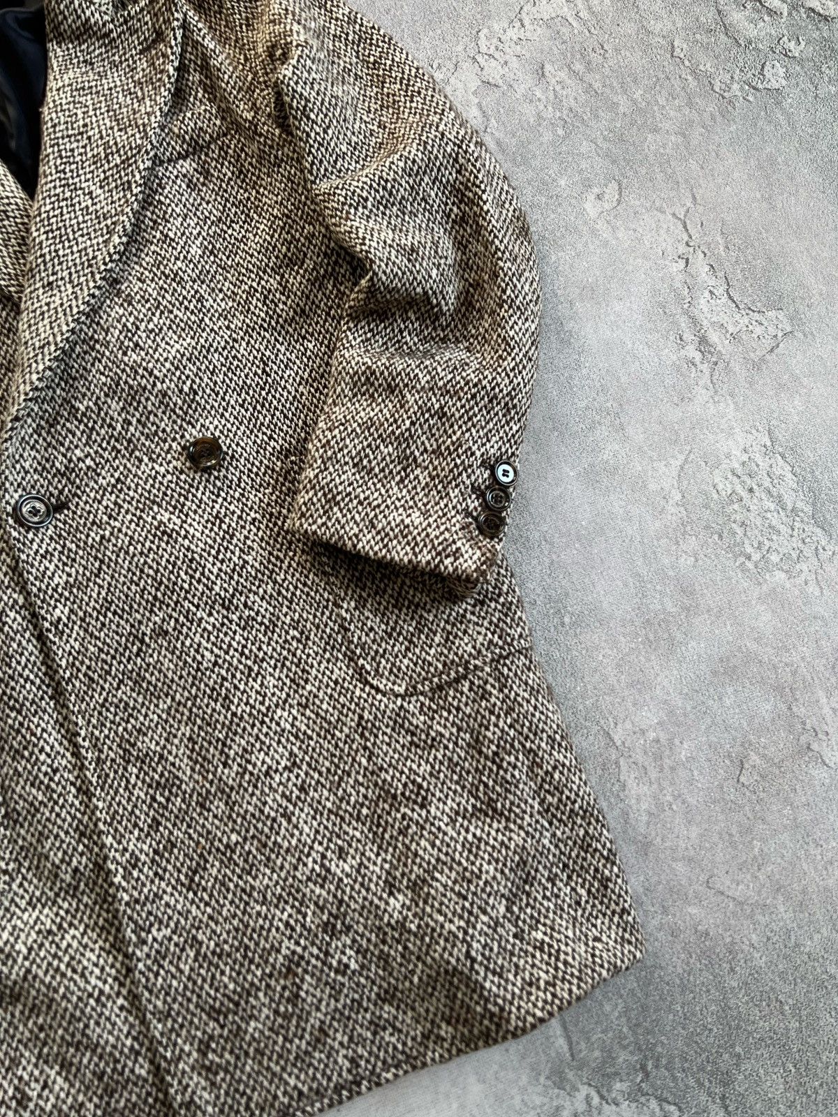Eleventy Eleventy Men’s Double Breasted Wool Tweed Coat Italy Size 46 Size US M / EU 48-50 / 2 - 3 Thumbnail