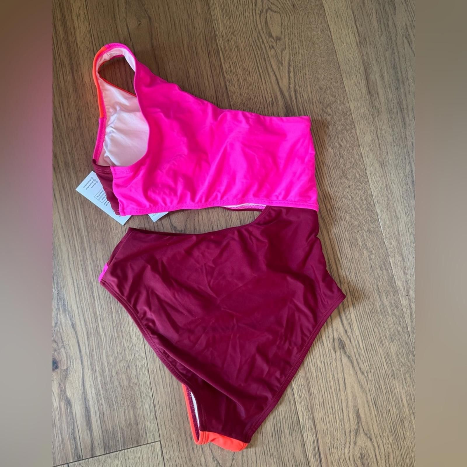 Other NWT Cupshe Small Pink and Red Swimsuit Size ONE SIZE - 3 Thumbnail