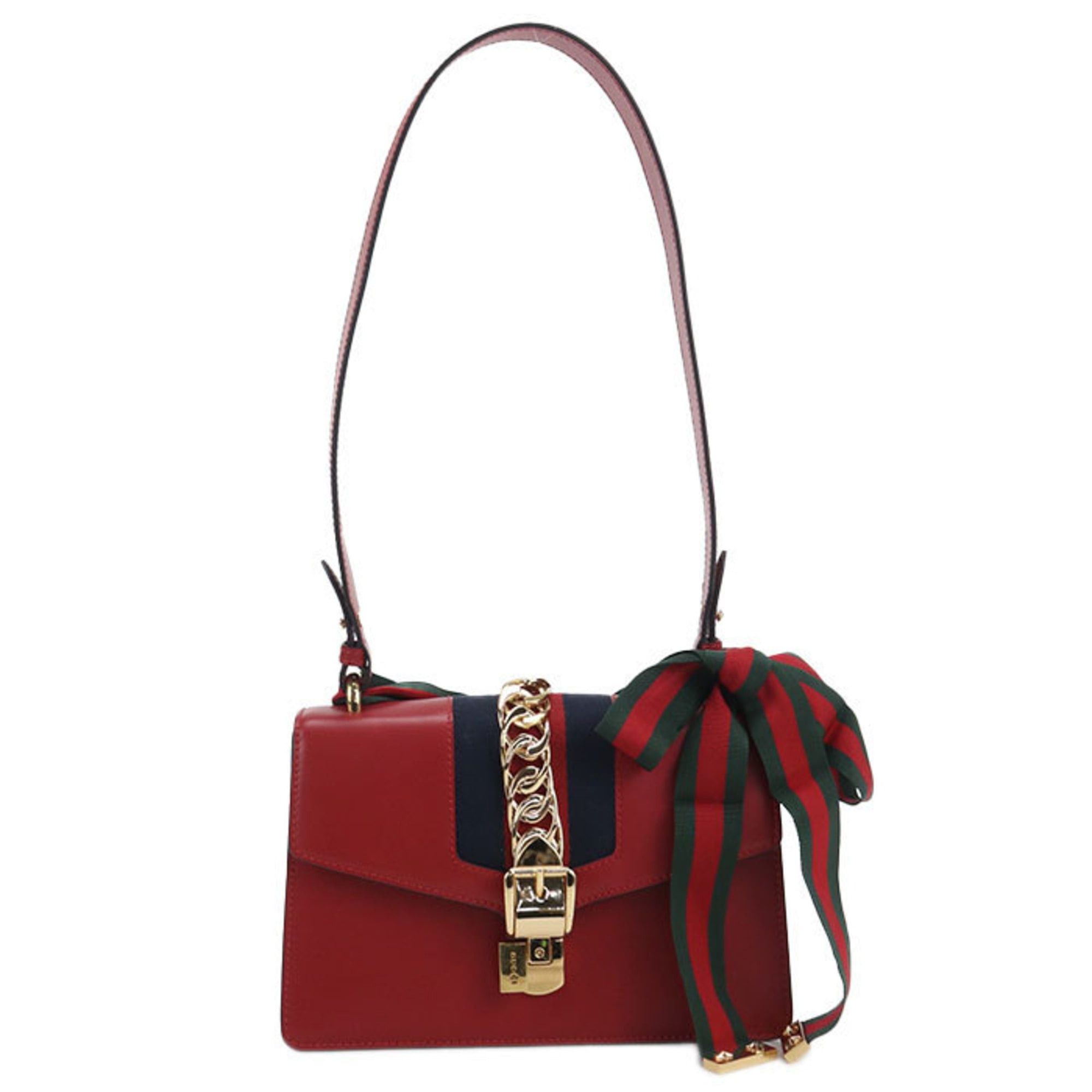 Gucci GUCCI Sylvie Shoulder Bag 421882 Women's Red Size ONE SIZE - 1 Thumbnail